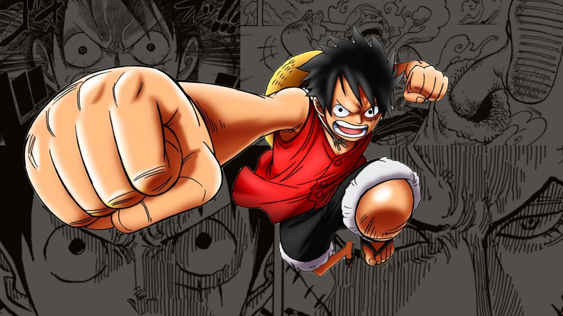 1) Luffy valmiina valloittamaan seitsemän merta! Taustakuvat