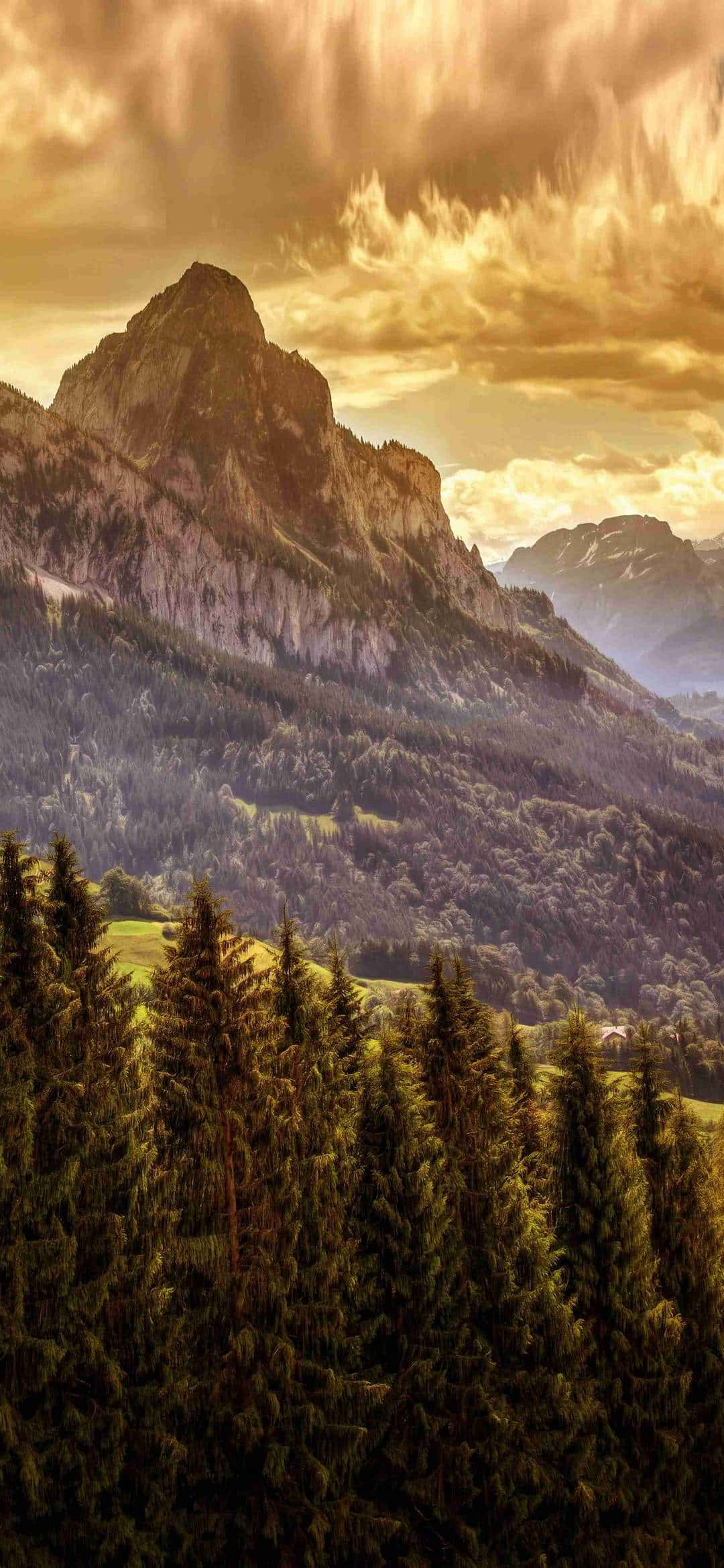 1080x2340 4K Grosser Mythen auringonnousu valokuva Taustakuvat