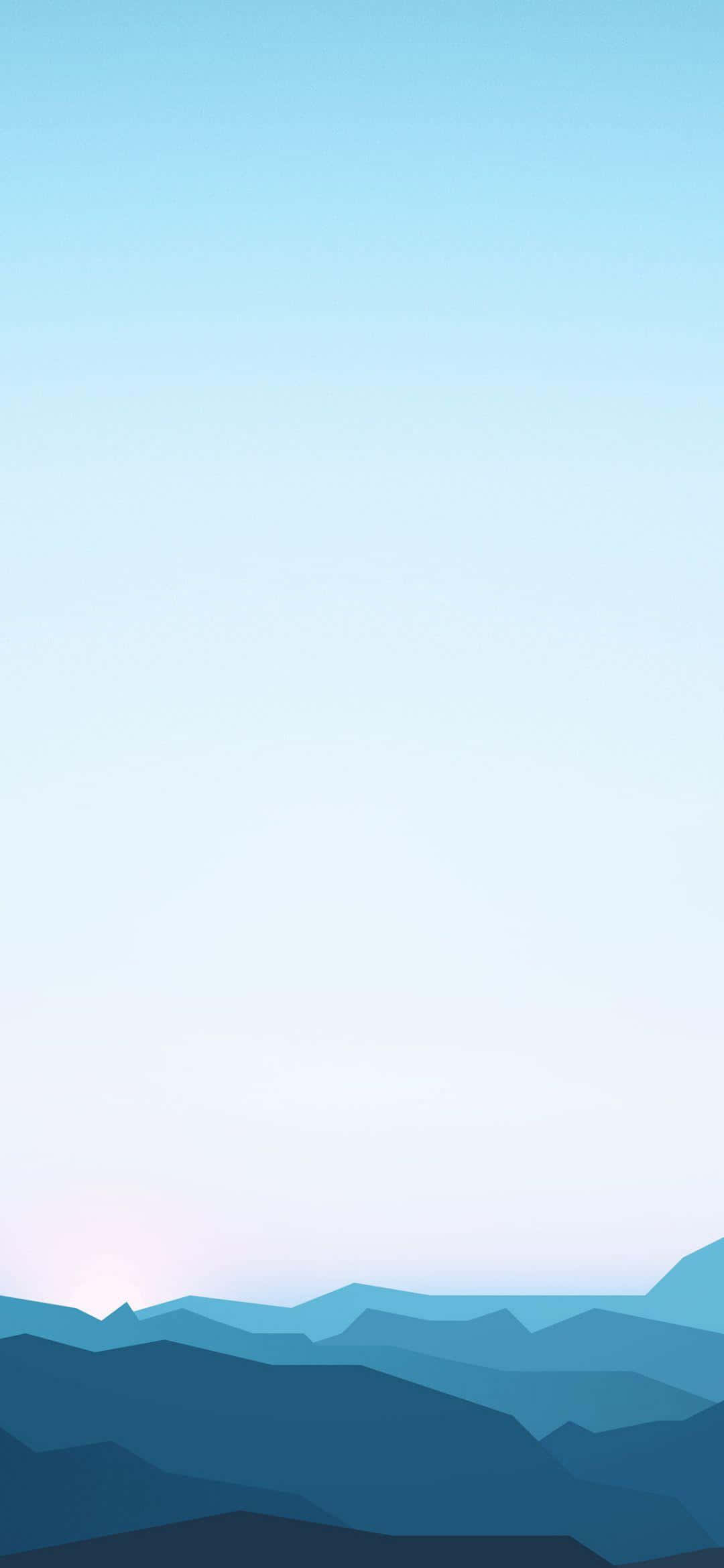 1080x2340 4K Minimalistinen Vuori Geometrinen Taide Taustakuvat