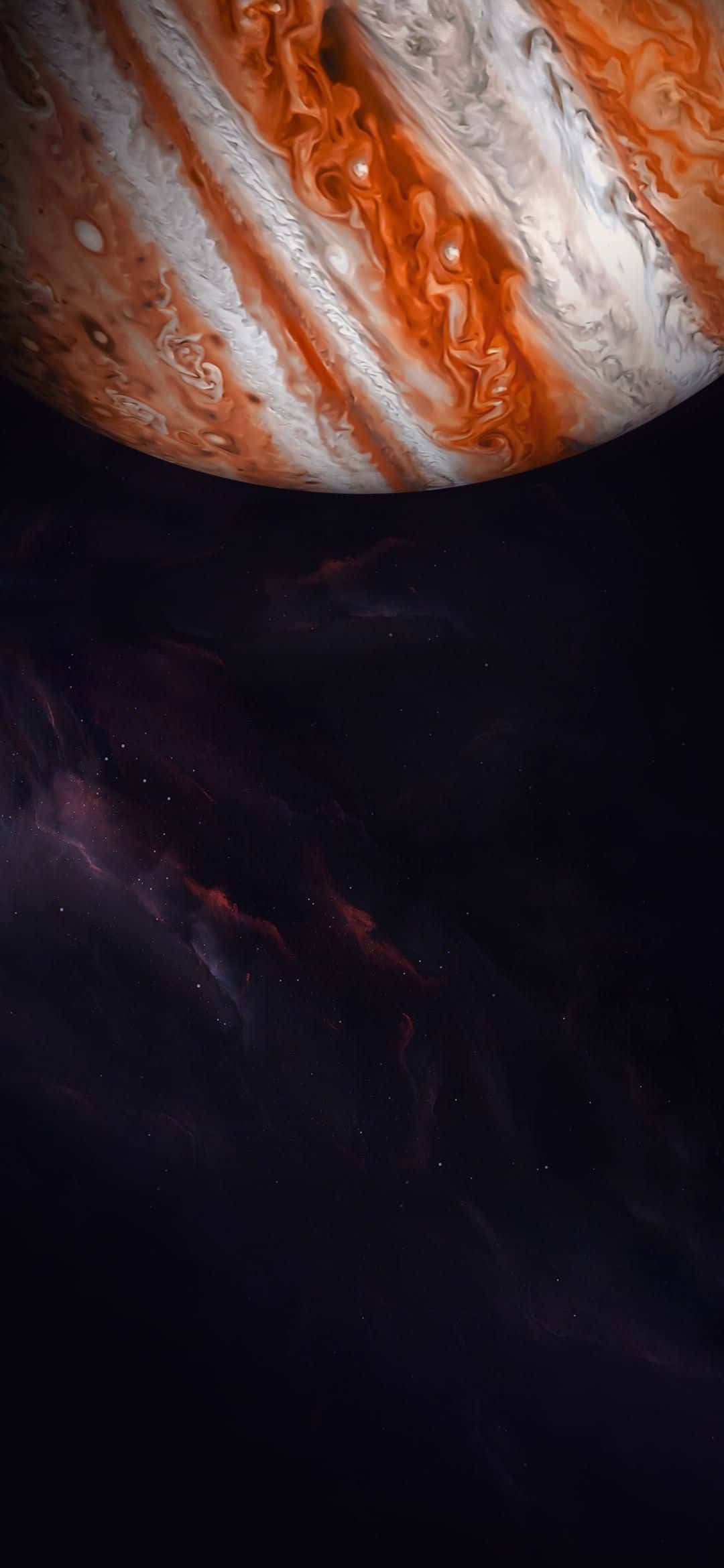 1080x2340 4K Planeetta Jupiter Viisto Digitaalinen Taide Taustakuvat