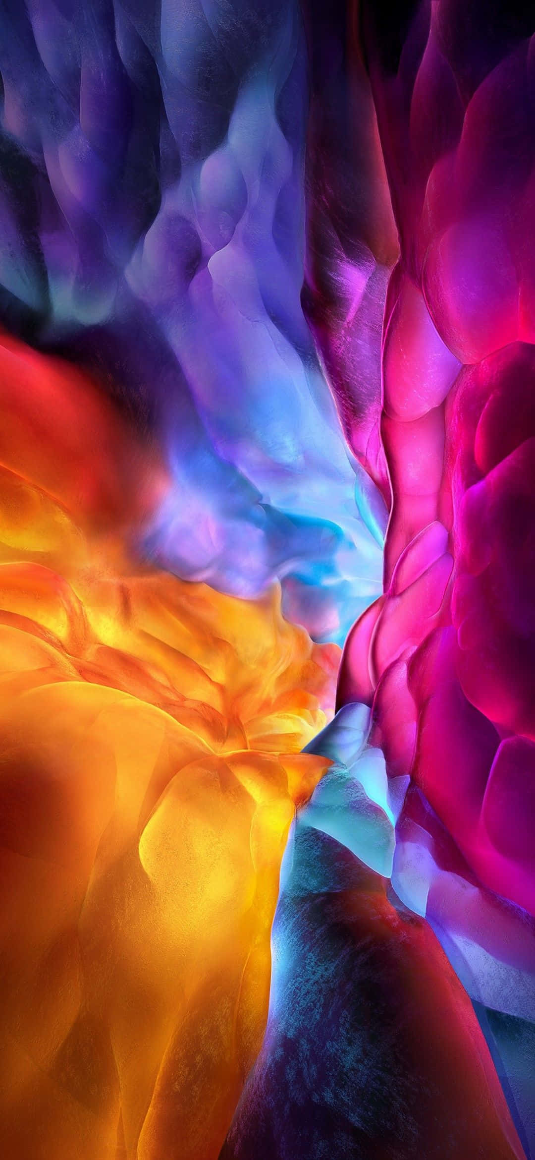 1080x2340 4K värikäs abstrakti pilvi Taustakuvat