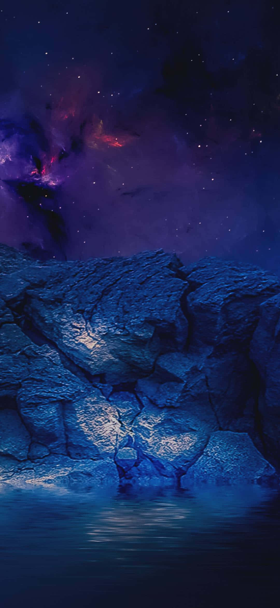 1080x2340 4K violetti sumupilvipuu Taustakuvat
