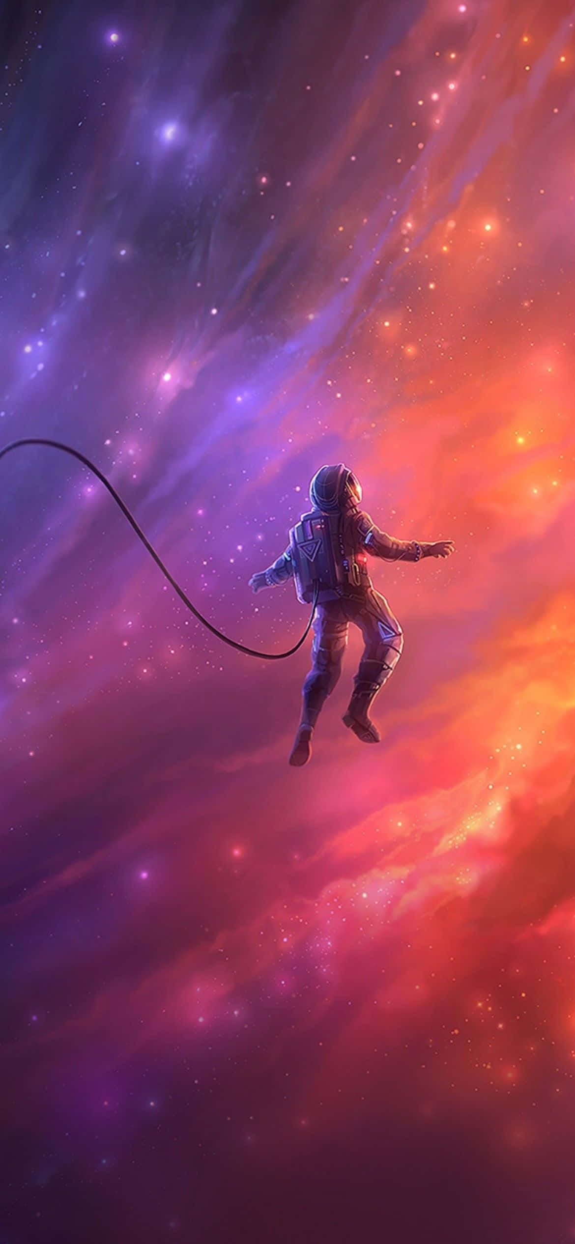 1170x2532 Astronautti Avaruus Taustakuvat