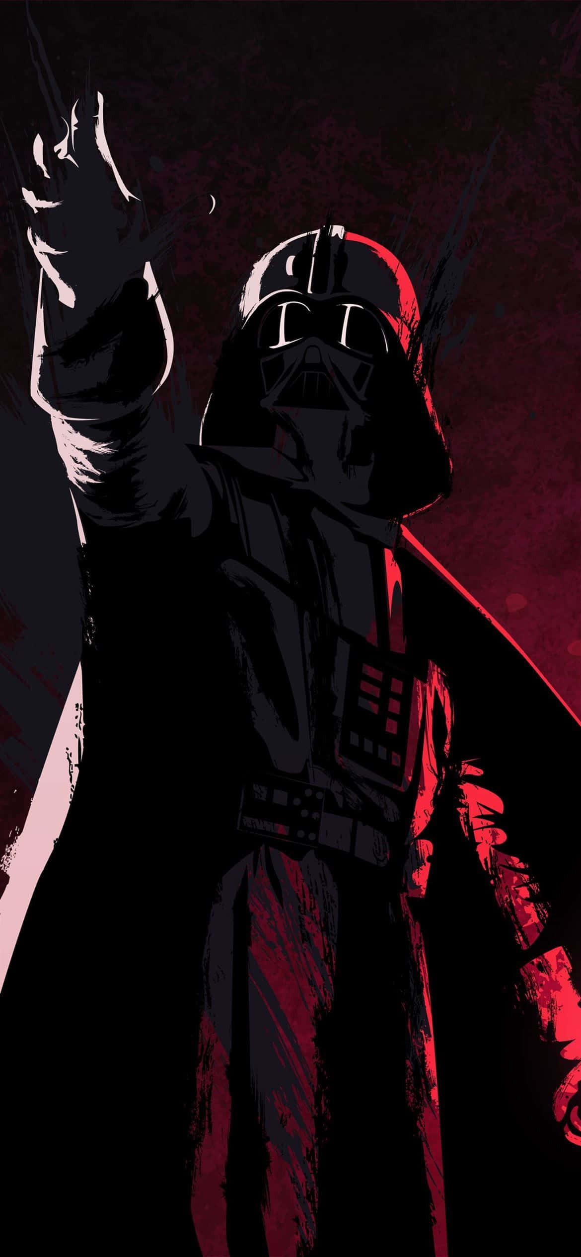 1170x2532 Darth Vader Siluetti Taustakuvat
