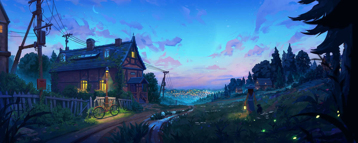 1200x480 Animekylä Taustakuvat
