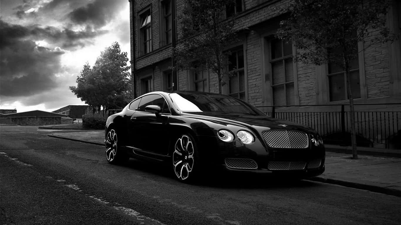 1366x768 Bentley Tausta Mustavalkokuva Bentley Continental GT Taustakuvat