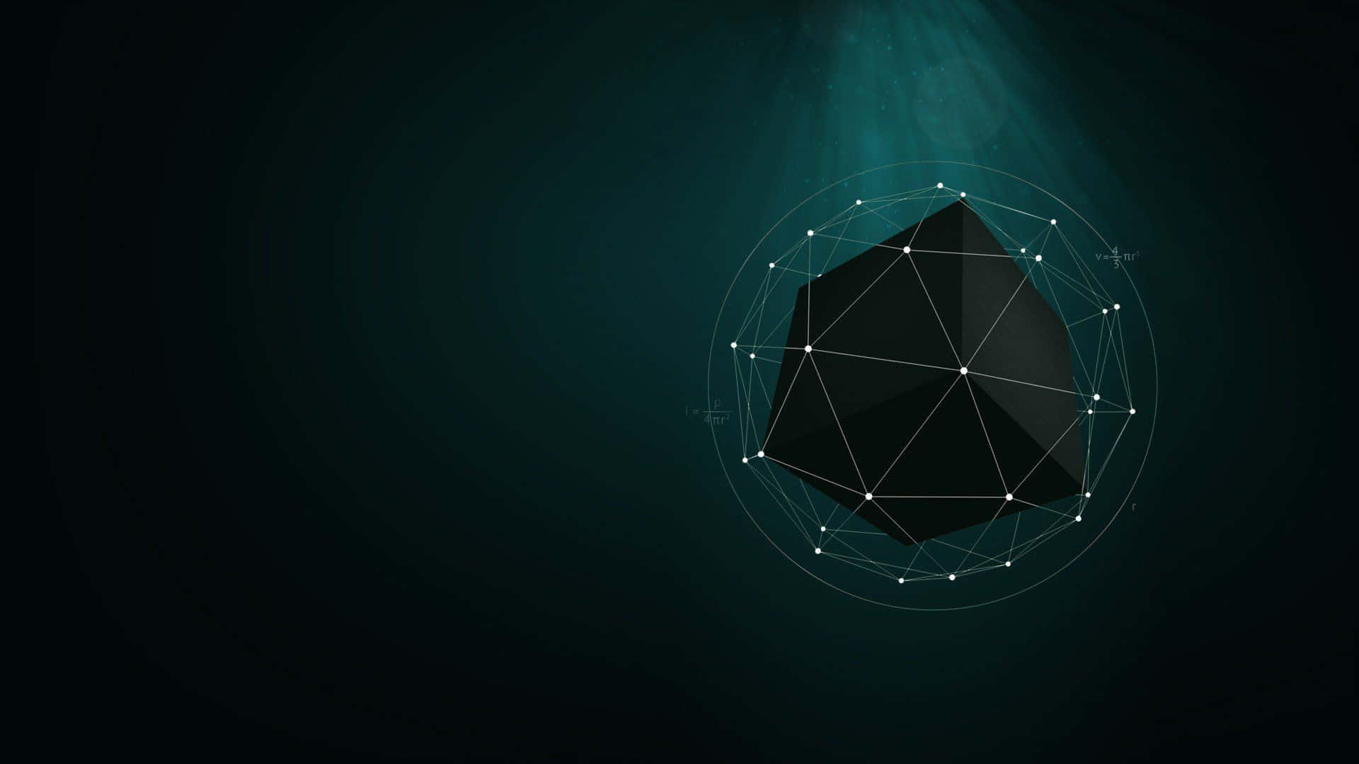 1920 X 1080 Minimalistinen Musta Kuutio Taustakuvat