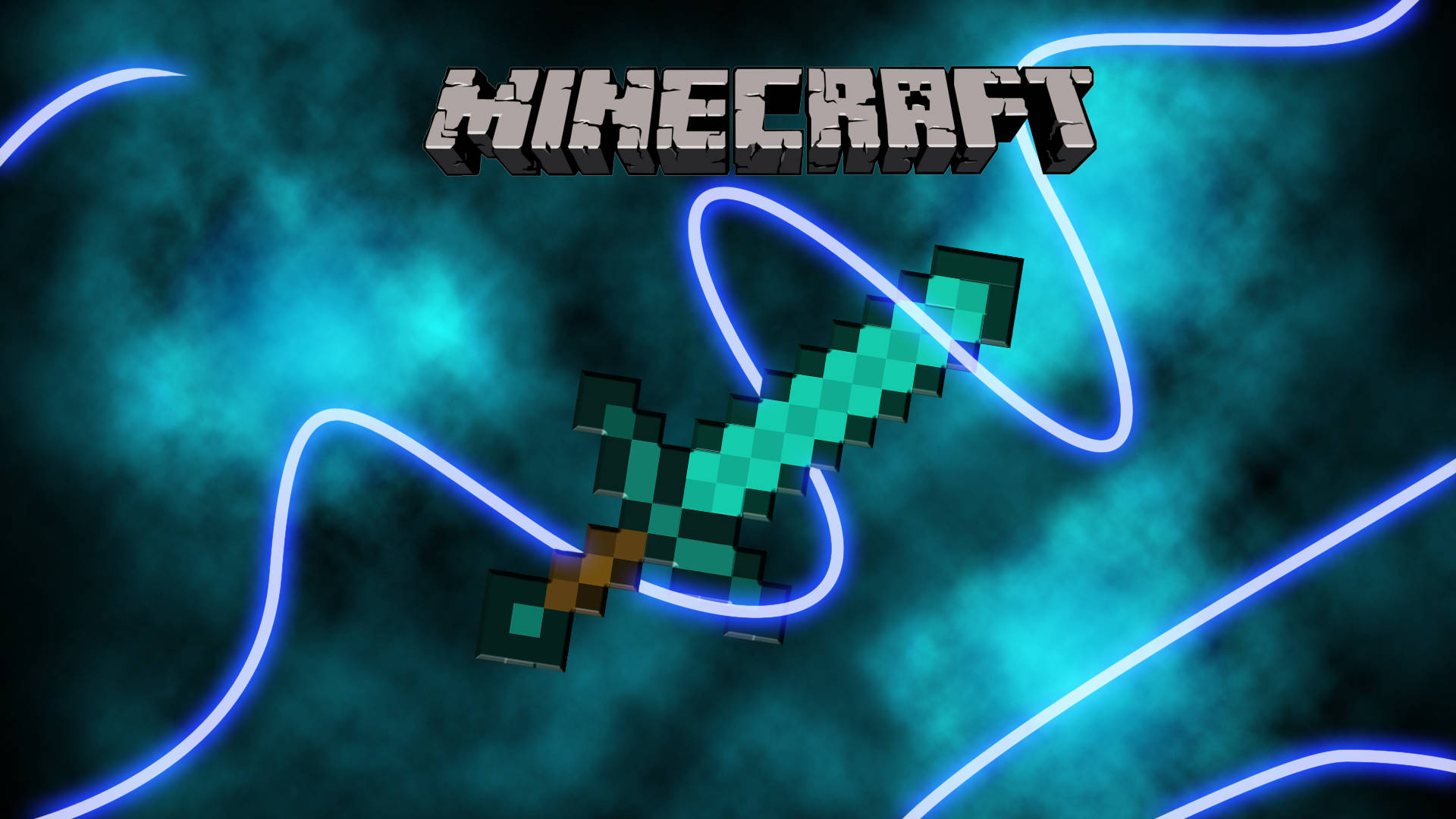 1920 X 1080 Peliminecraft-miekka Taustakuvat