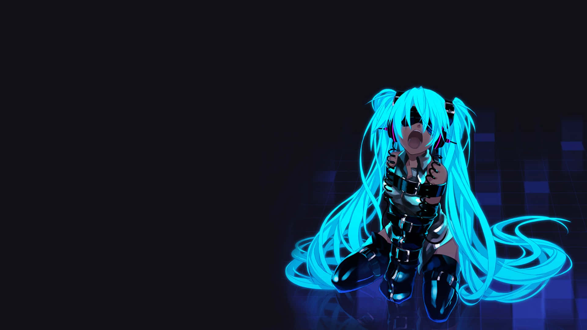 1920x1080 Anime Hatsune Miku Hohtava Sininen Taustakuvat
