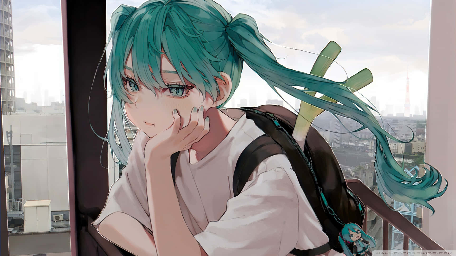 1920x1080 Anime Hatsune Miku Surullinen Taustakuvat