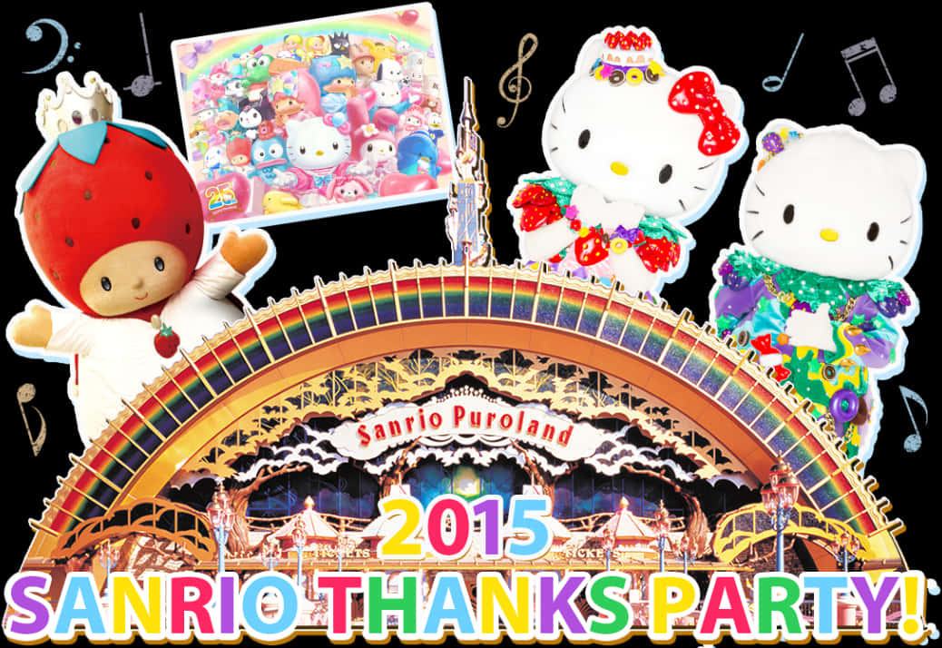 2015 Sanrio Thanks Party Purolandissa Taustakuvat