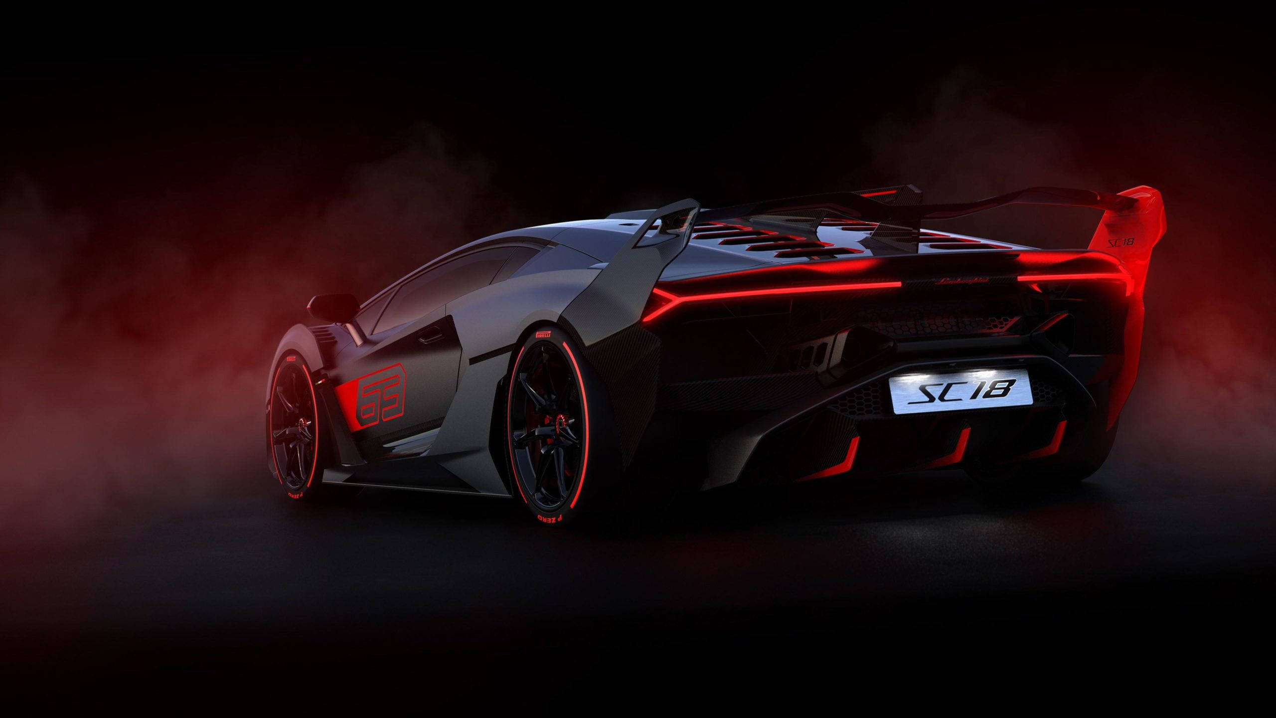 2560x1440 Auto Punainen Ja Musta Lamborghini Aventador Taustakuvat