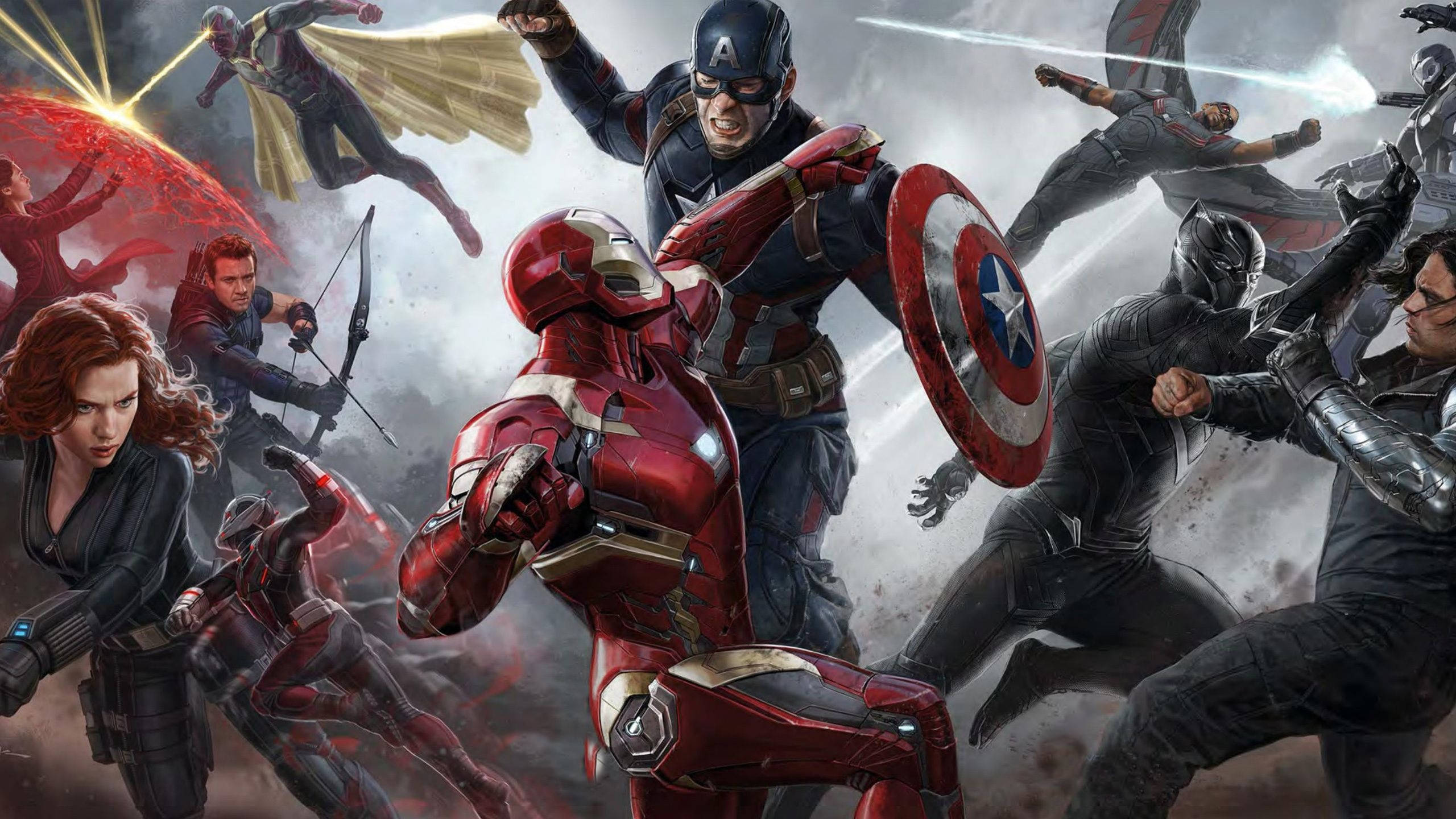 2560x1440 Marvel Kapteeni Amerikka: Sisällissota Taustakuvat