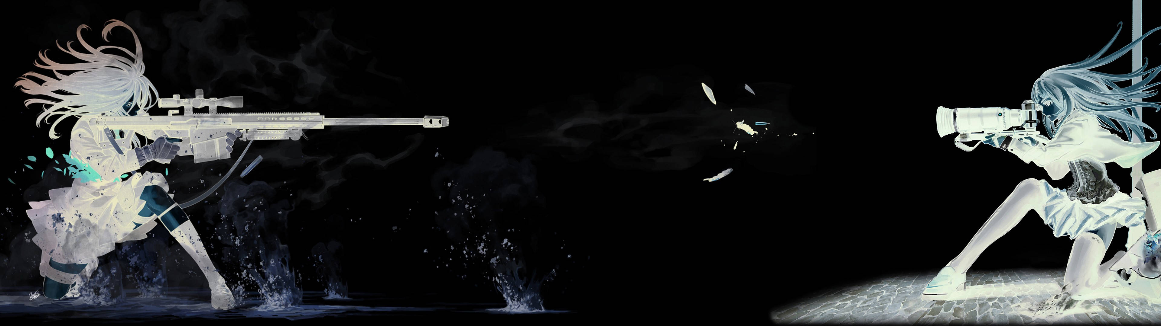 3840x1080 HD Kaksoisnäyttö Aseenkaksintaistelu Taustakuvat