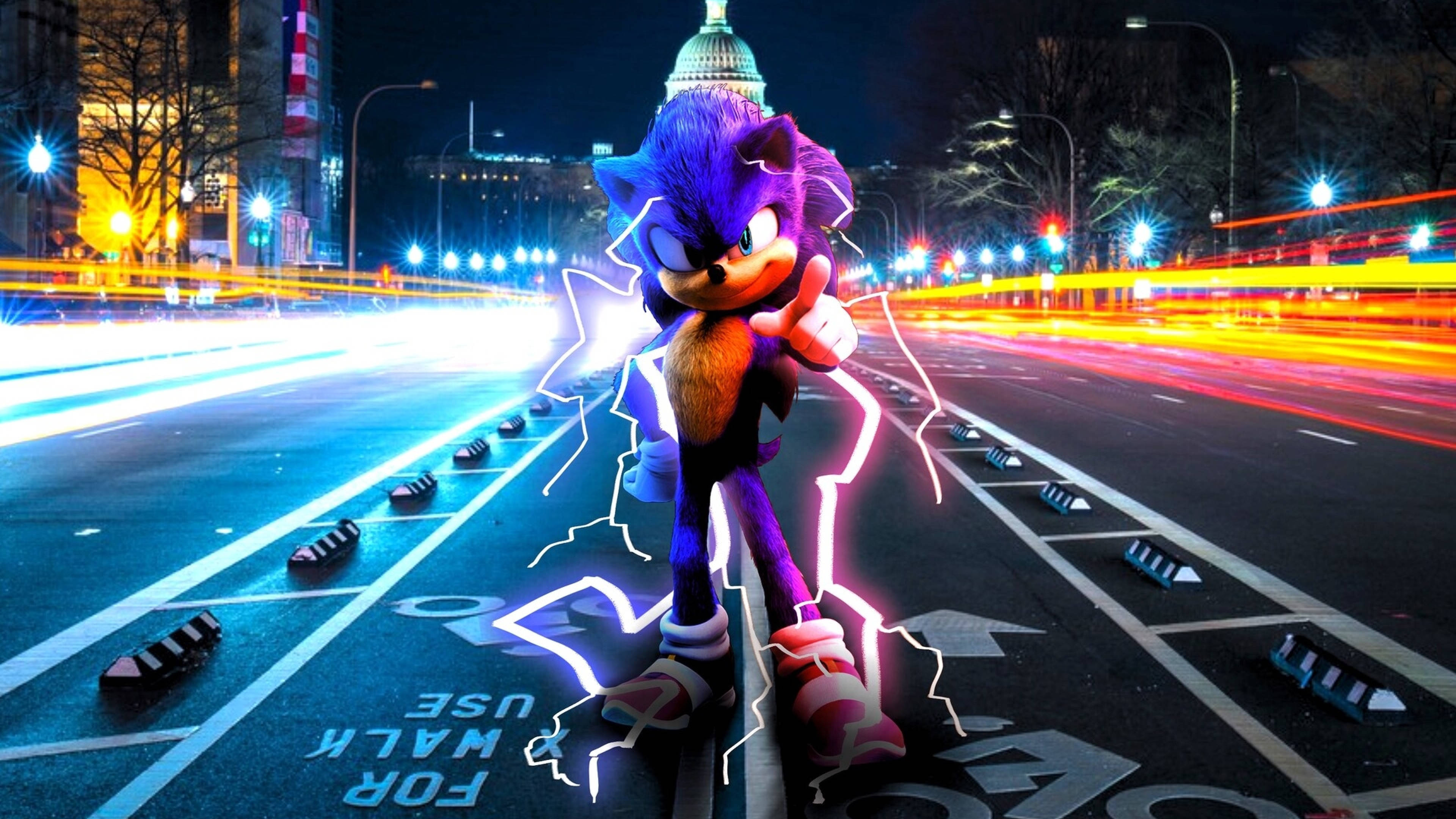 3840x2160 Sonic Siili näyttötaustakuva Taustakuvat
