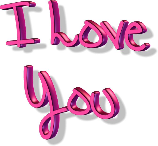 3D I Love You -teksti Taustakuvat