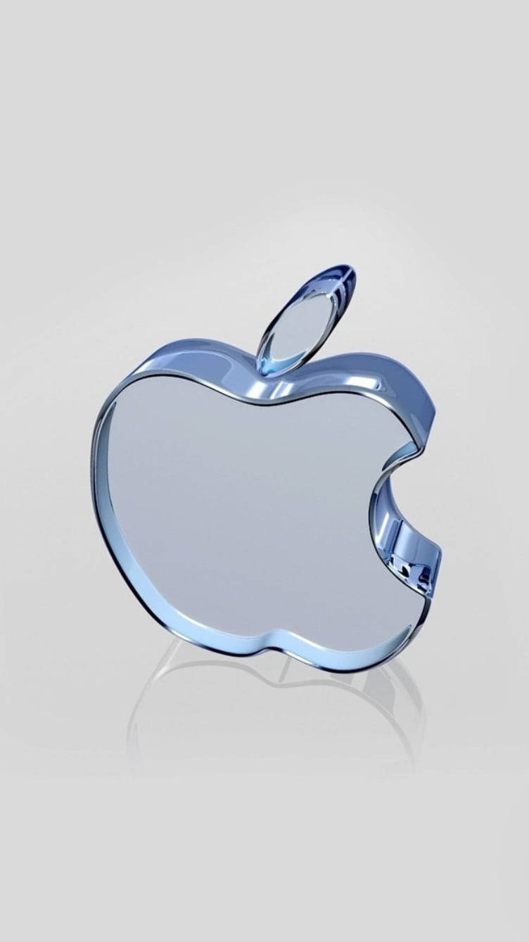 3D-lasiomena iPhonen logo Taustakuvat