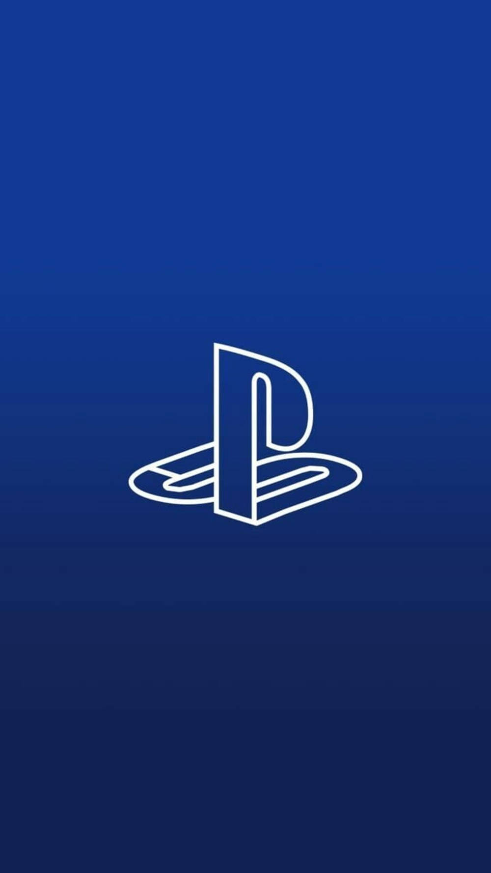3D Sininen PS4-logo Taustakuvat