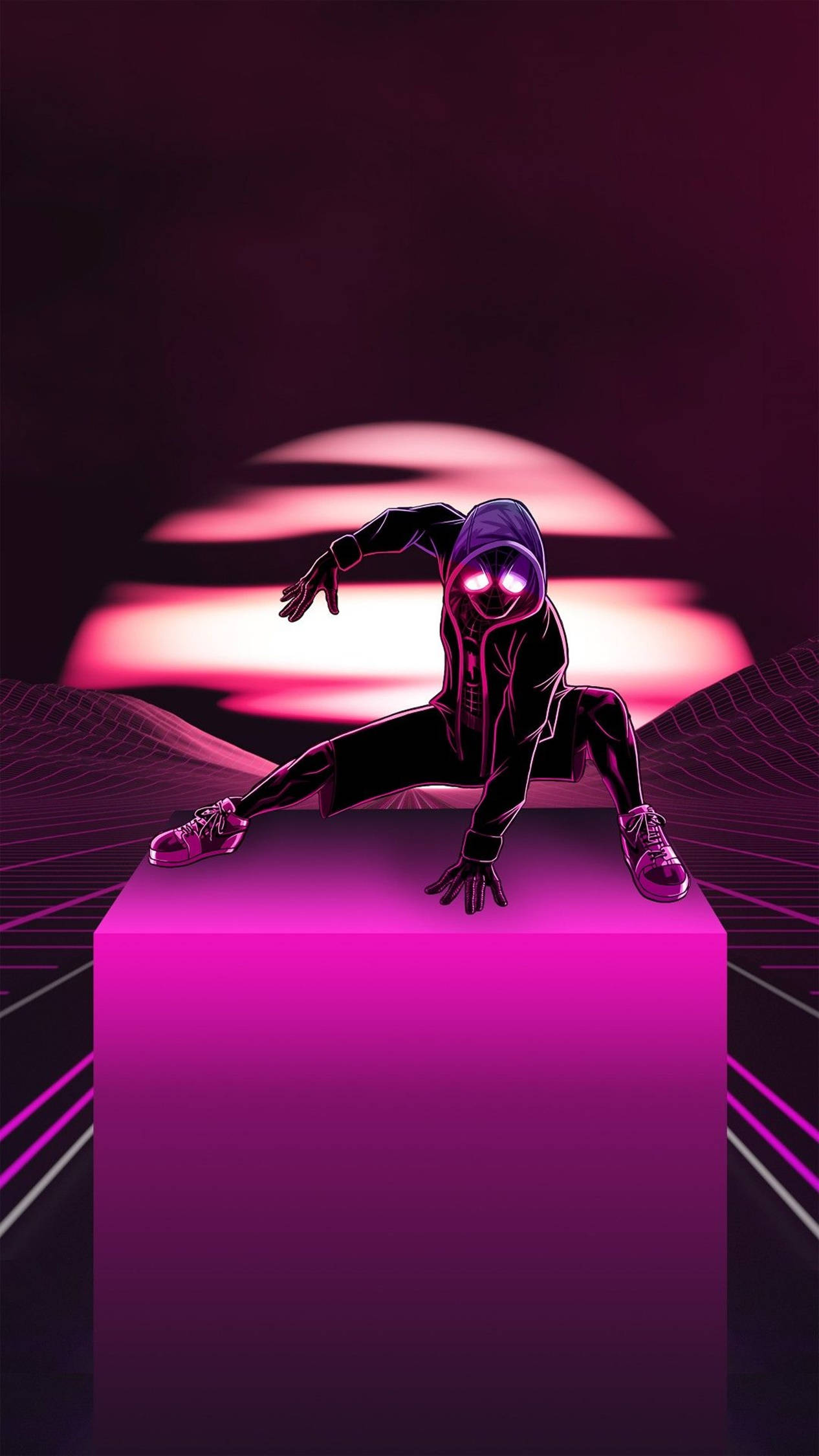 4K Android Pink Hämähäkkimies Taustakuvat