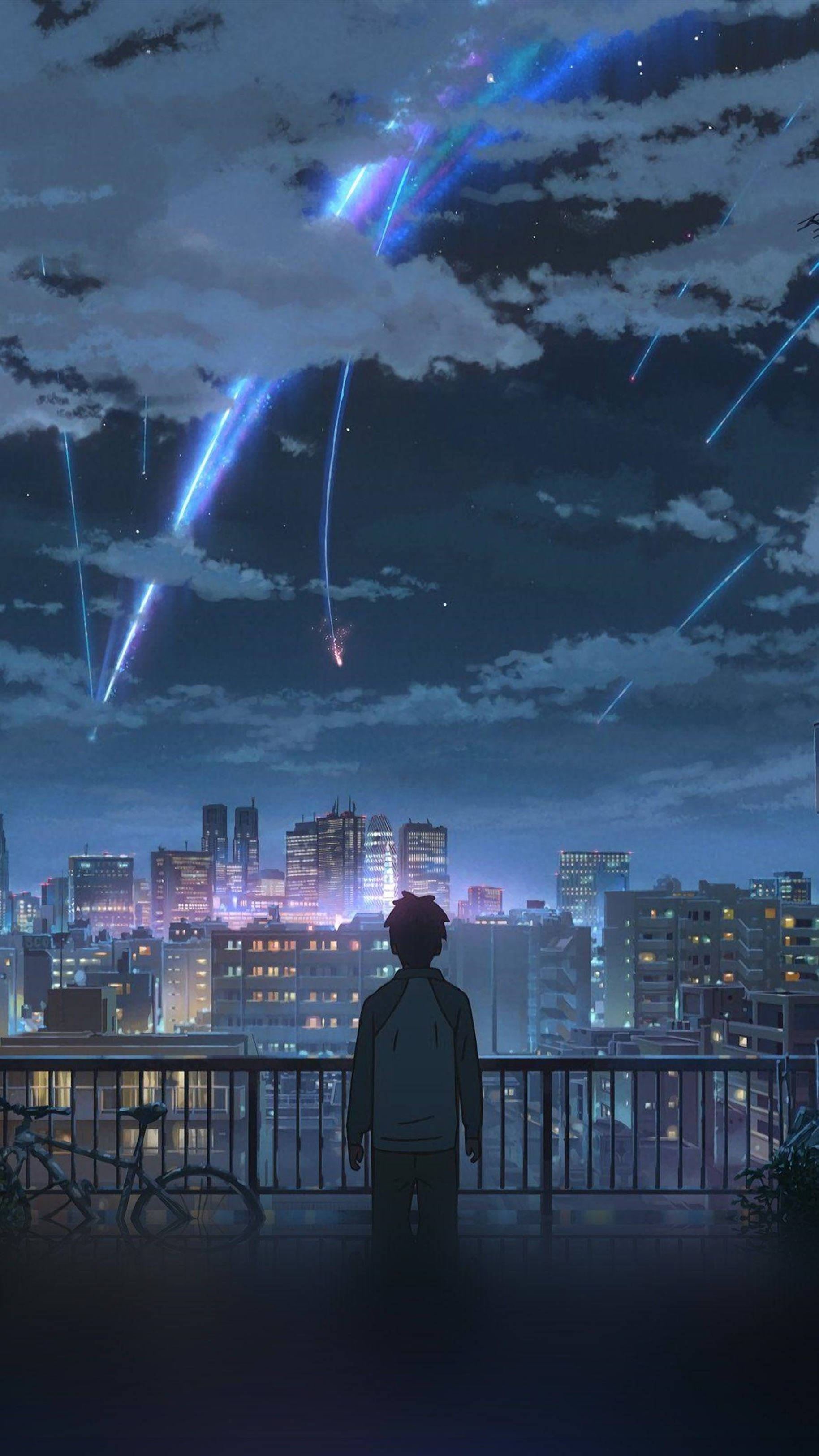 4K Anime iPhone Your Name Komeetta Taustakuvat