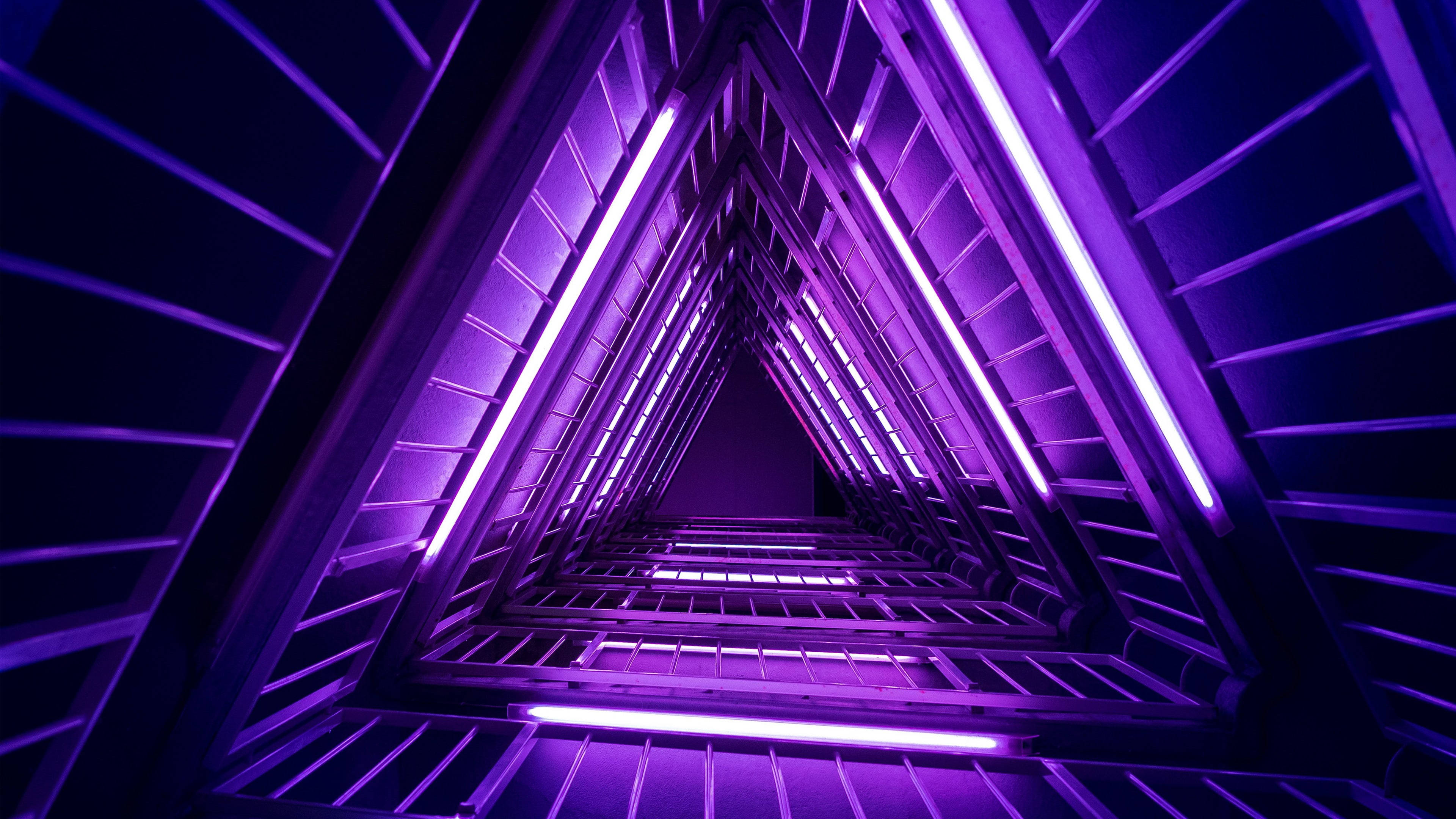 4K Arkkitehtuurinen KolmioTunneli Taustakuvat