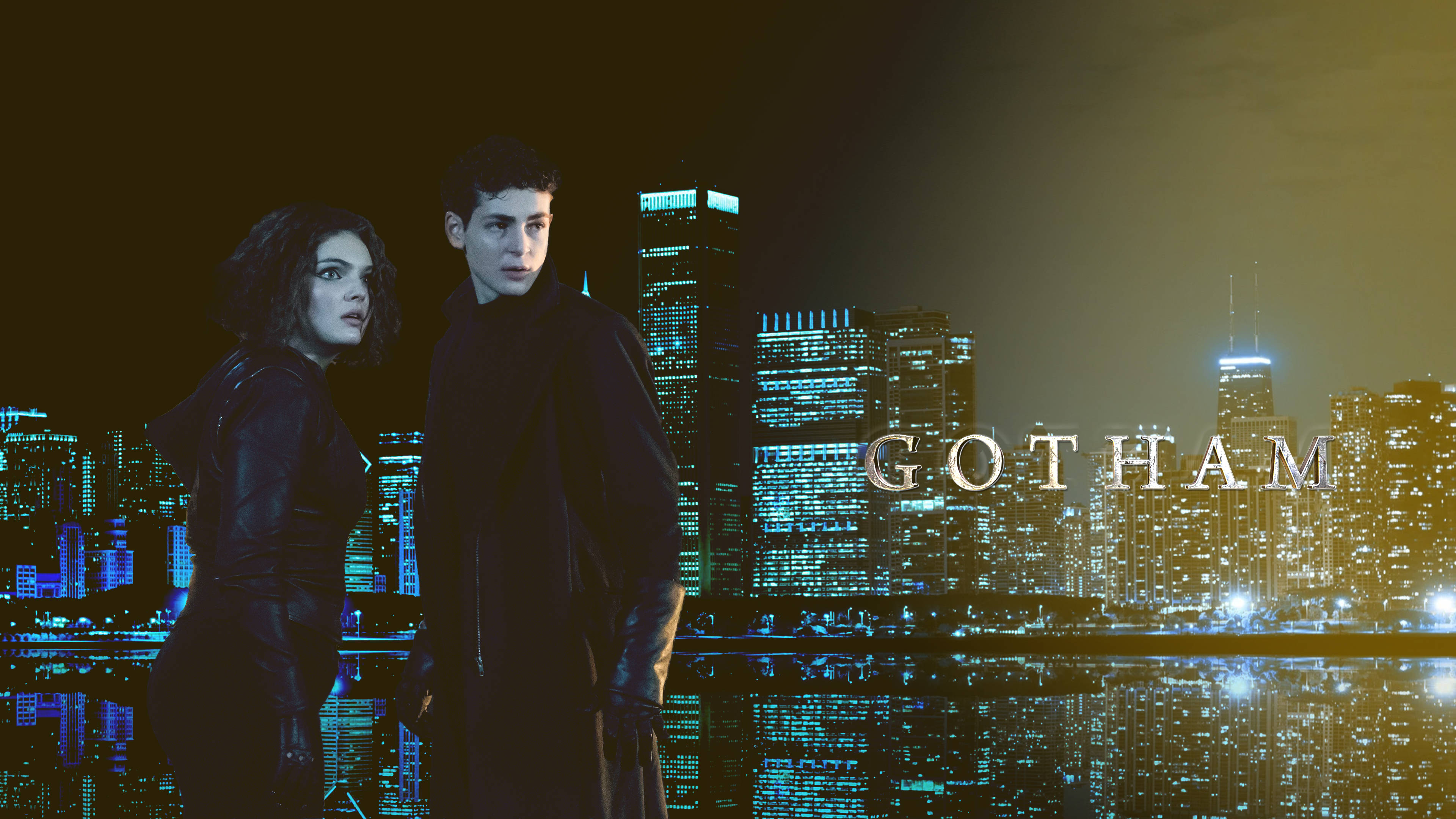 4K Gotham Bruce Wayne ja Selina Kyle Taustakuvat
