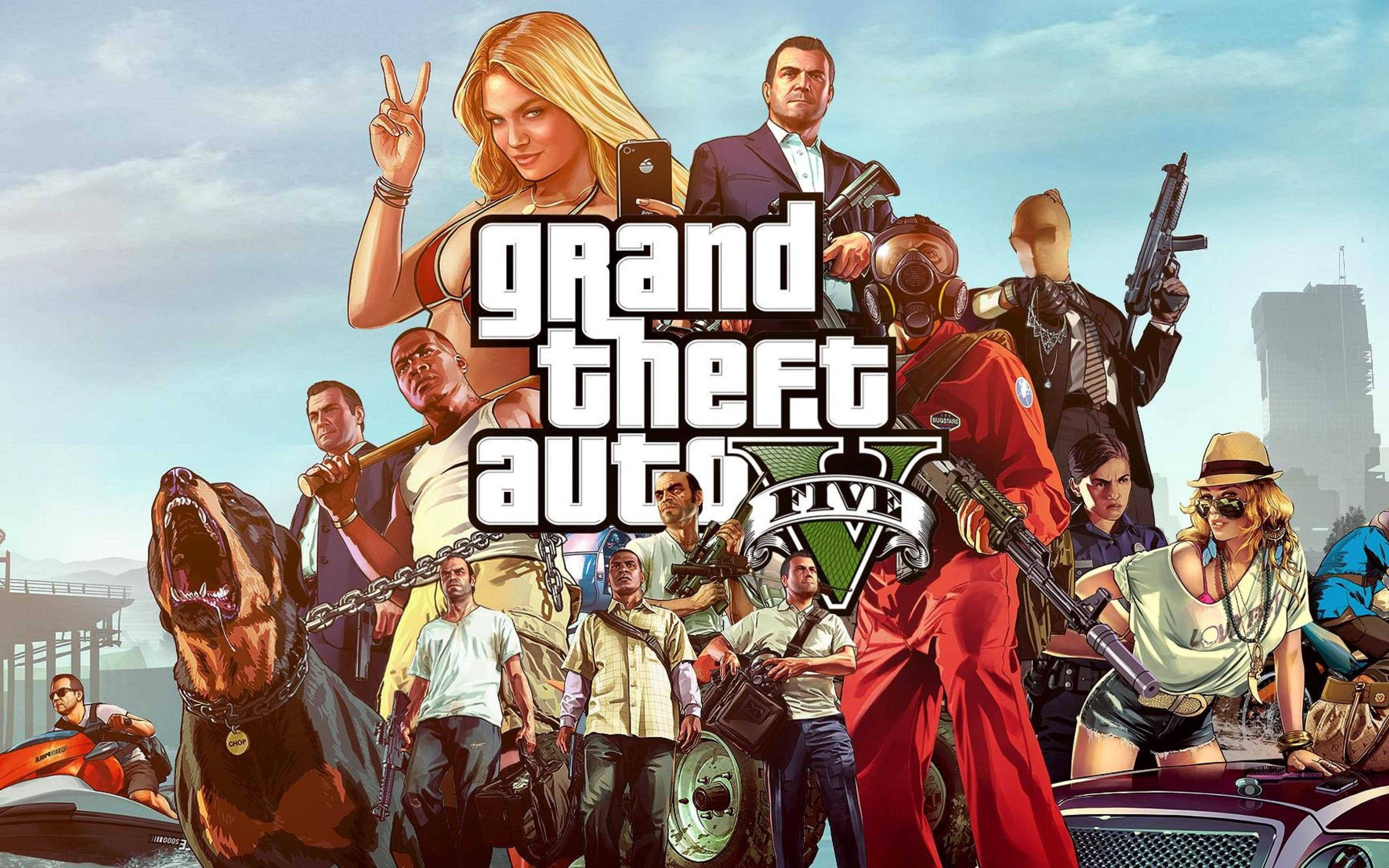 4K GTA 5 Näyttelijäkaarti Taustakuvat