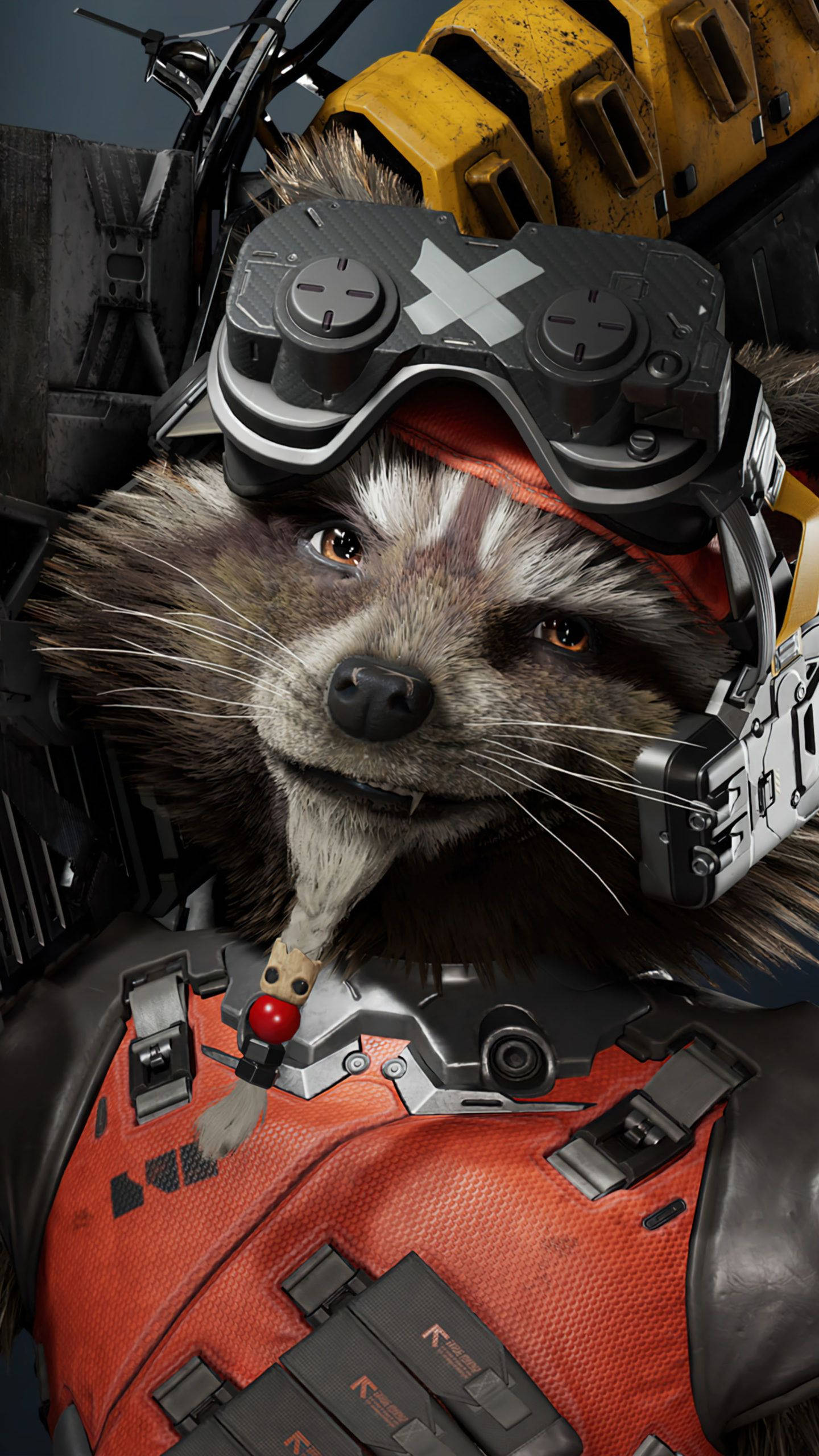 4K Guardians of the Galaxy - Varusteltu Rocket Raccoon Taustakuvat