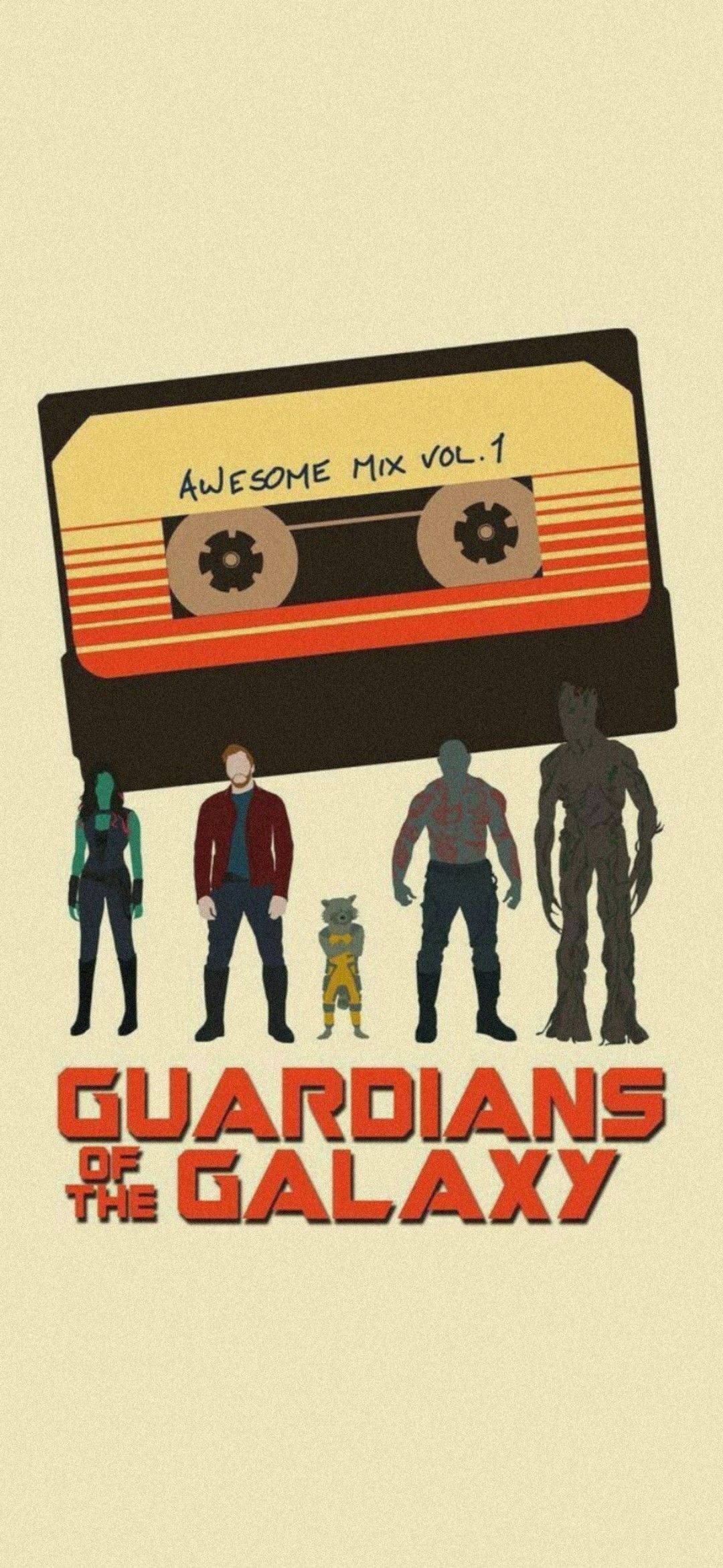 4K Guardians Of The Galaxy Vintage Juliste Taustakuvat