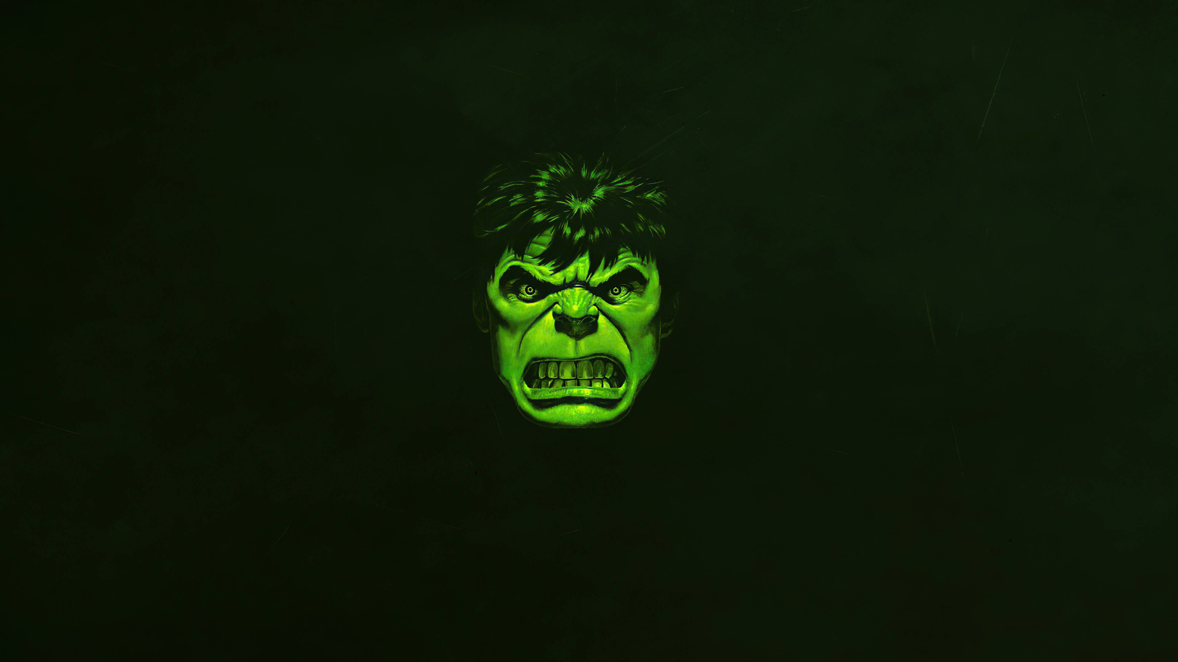 4K Hulk Vihreä Minimalistinen Taustakuvat