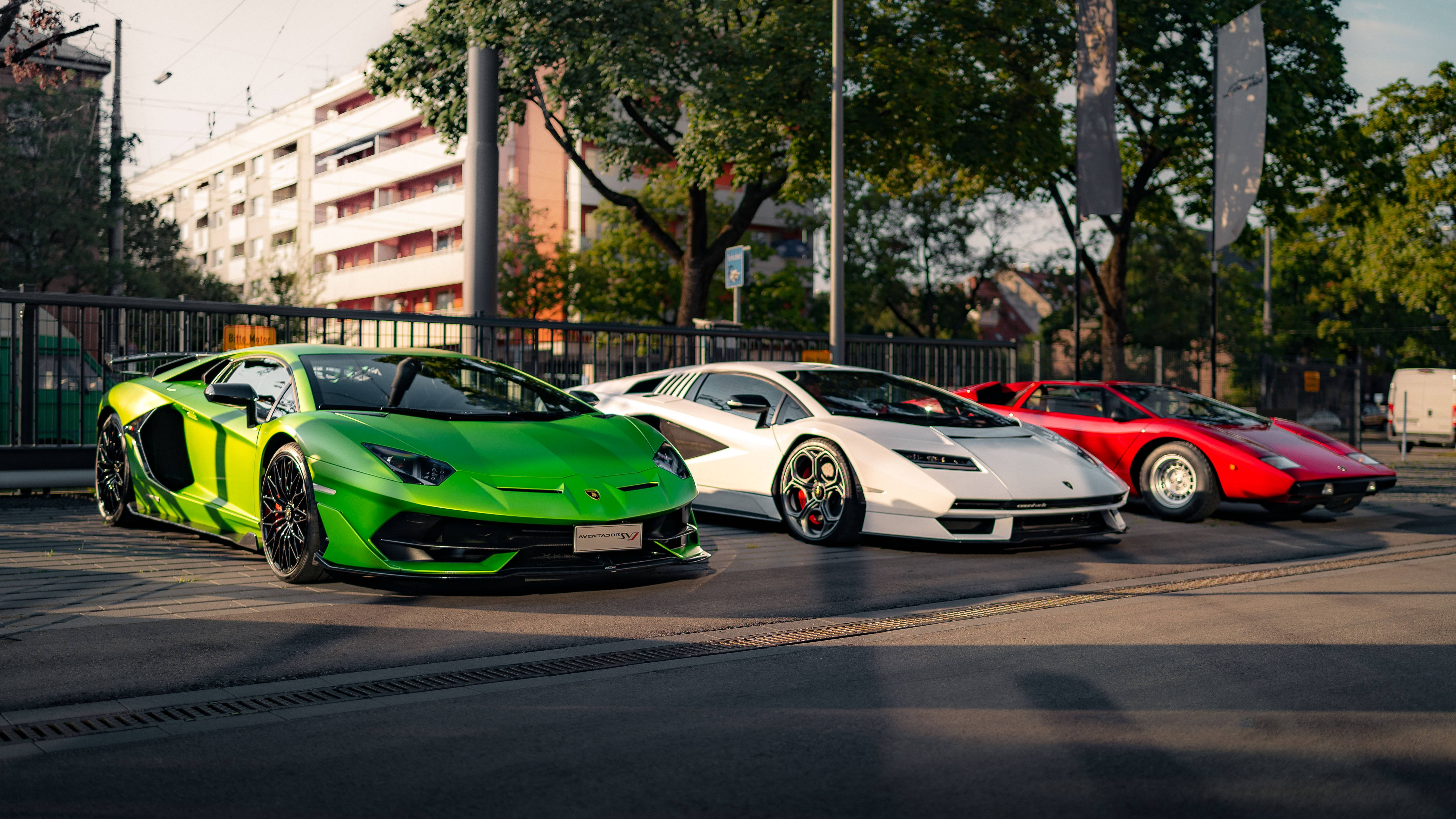 4K Lamborghini Aventador - Kannettavan autonäyttely Taustakuvat