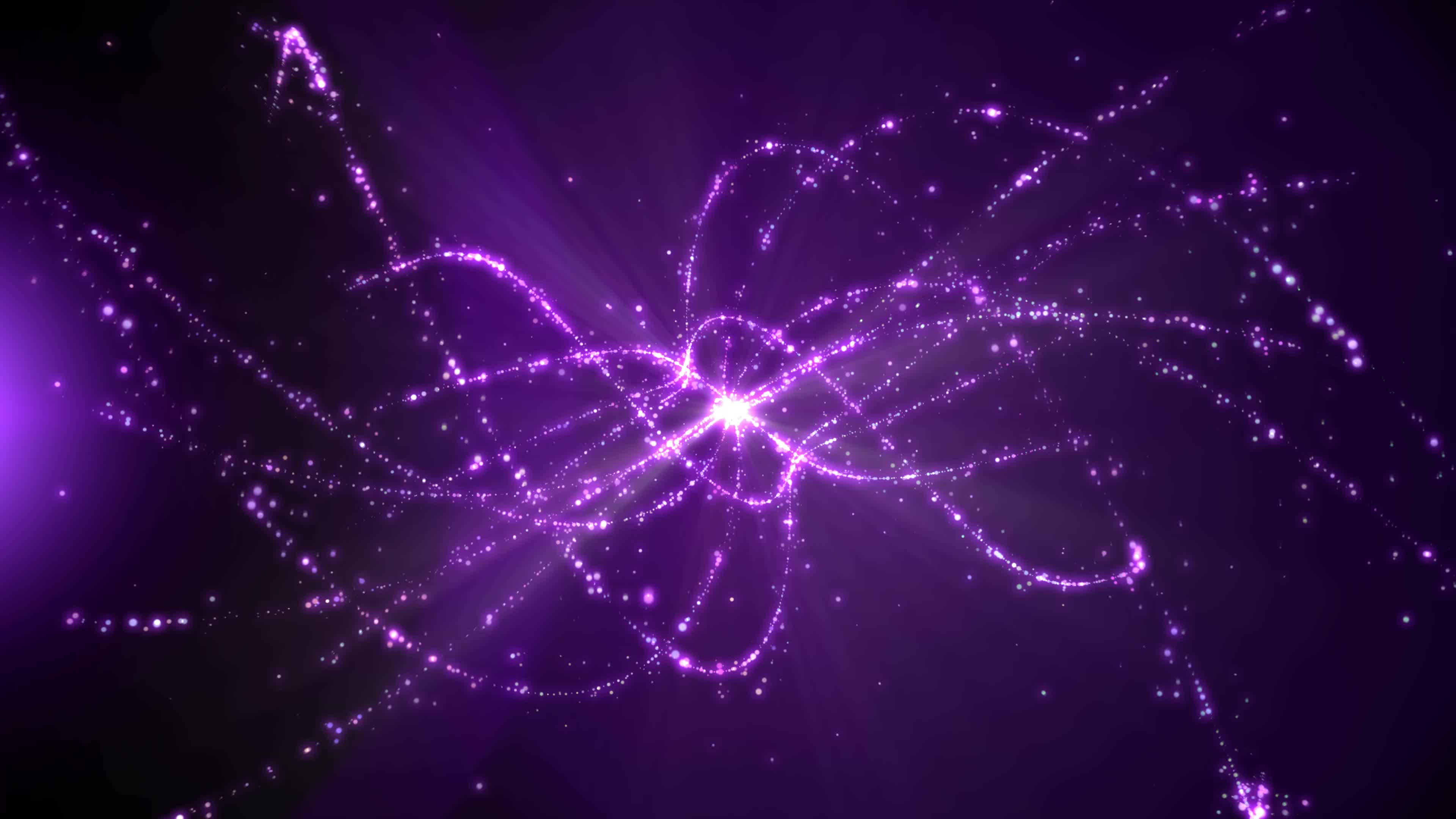 4K Liikkuvat Violetti Valot Työpöytä Taustakuvat