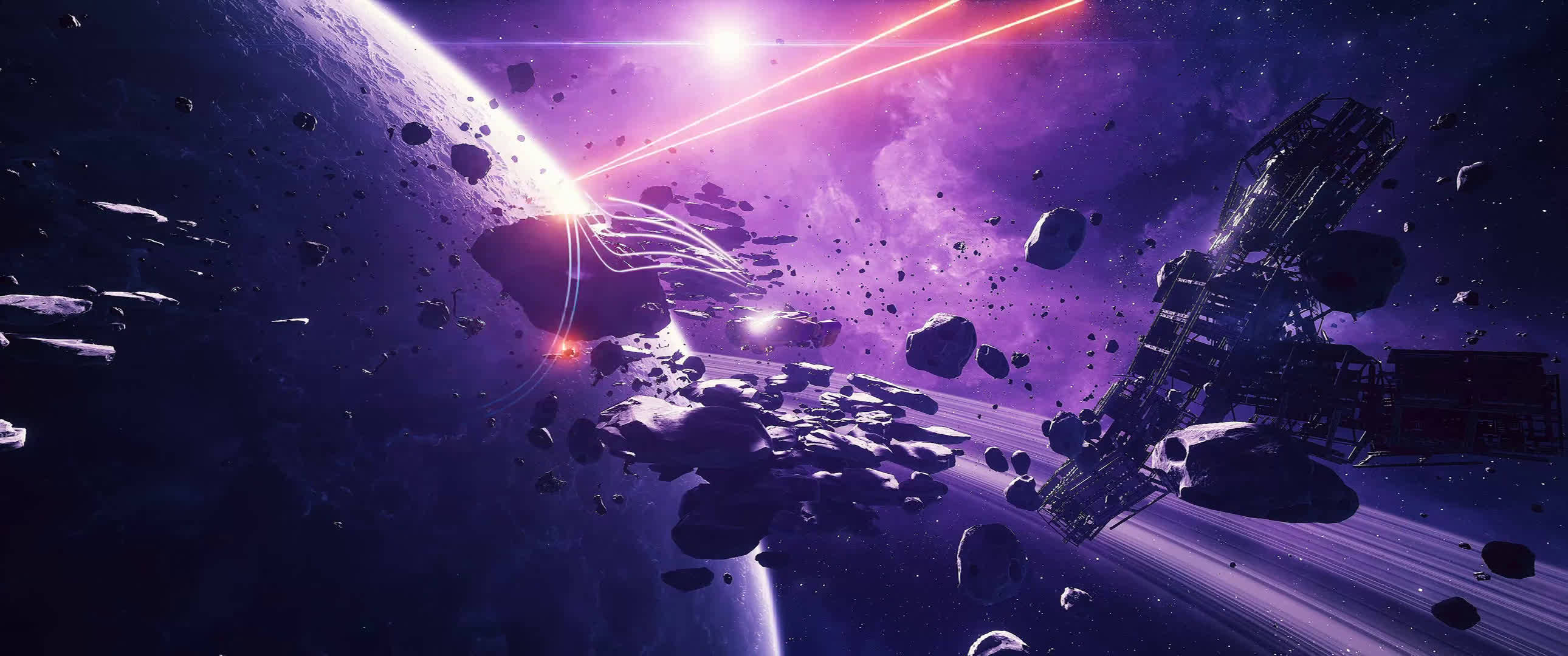 4K Liikkuvia taivaankappaleita avaruudessa Taustakuvat