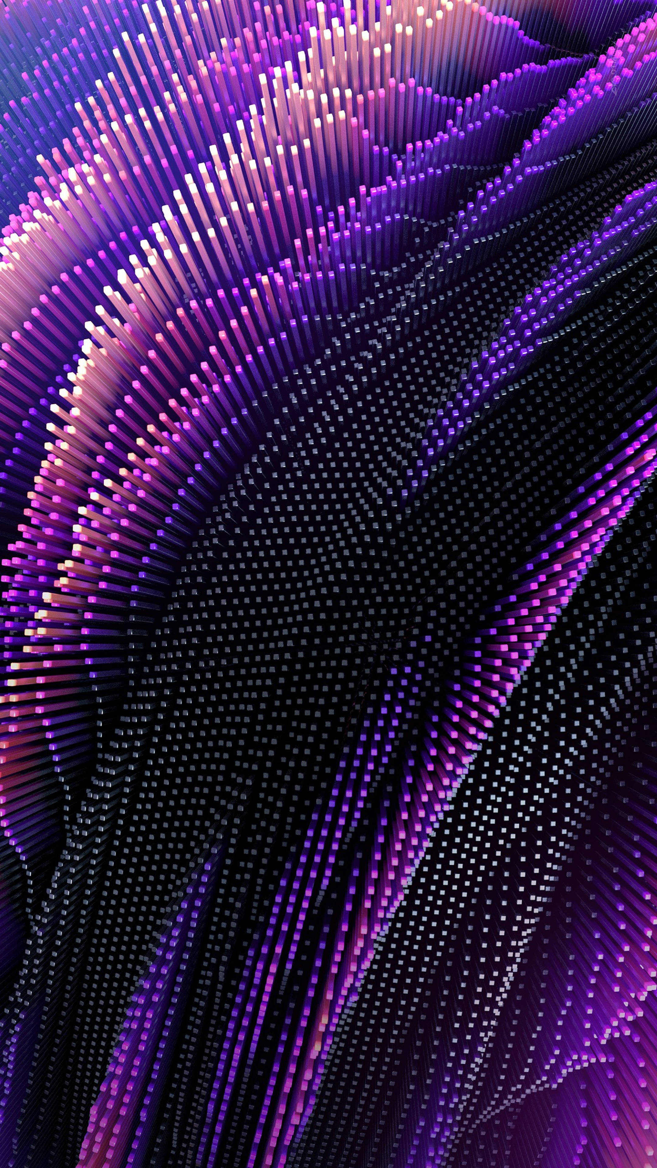 4K Neon iPhone Abstraktit Pylväät Taustakuvat