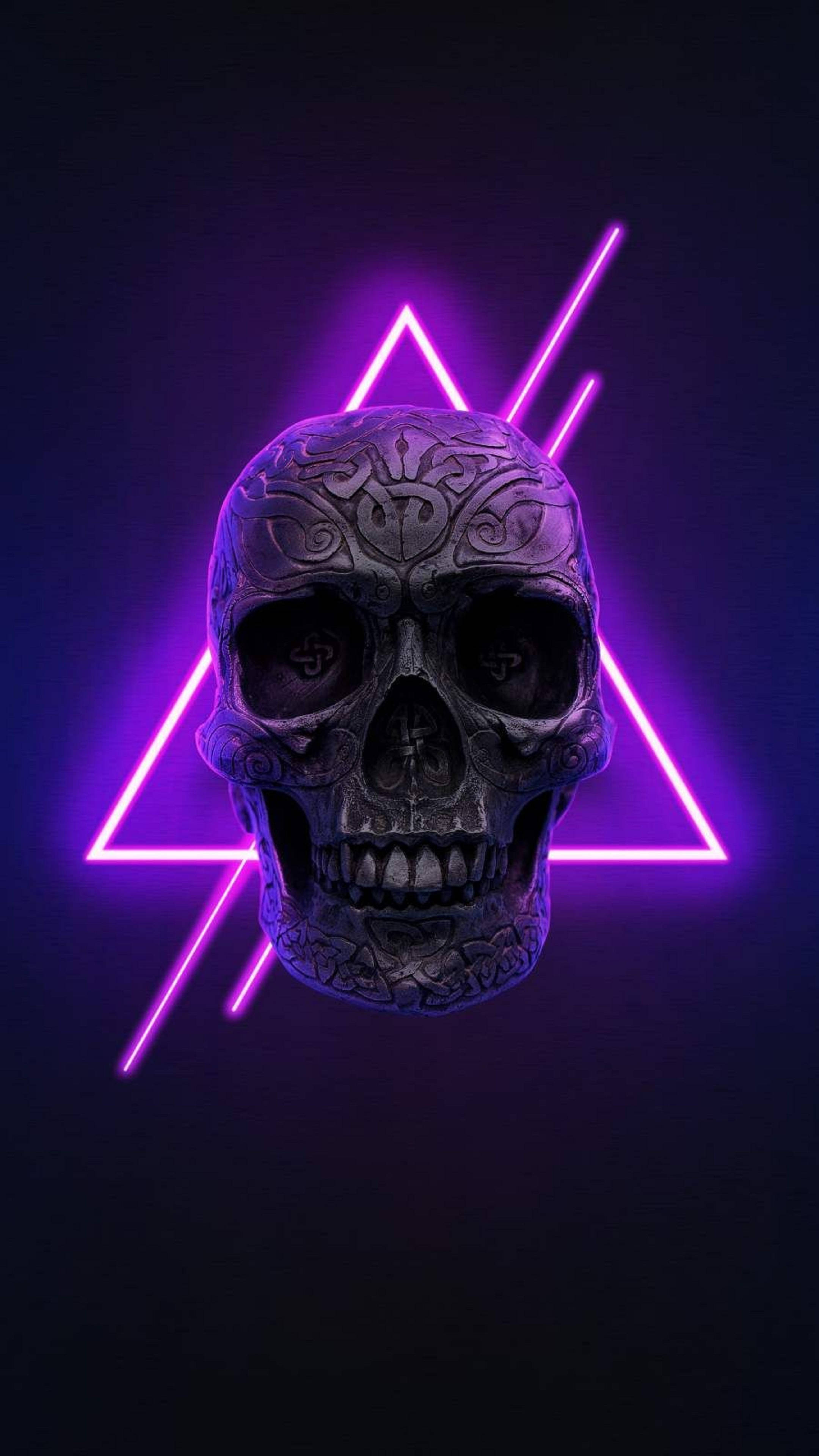 4K Neon iPhone Kallo Kaiverrus Taustakuvat
