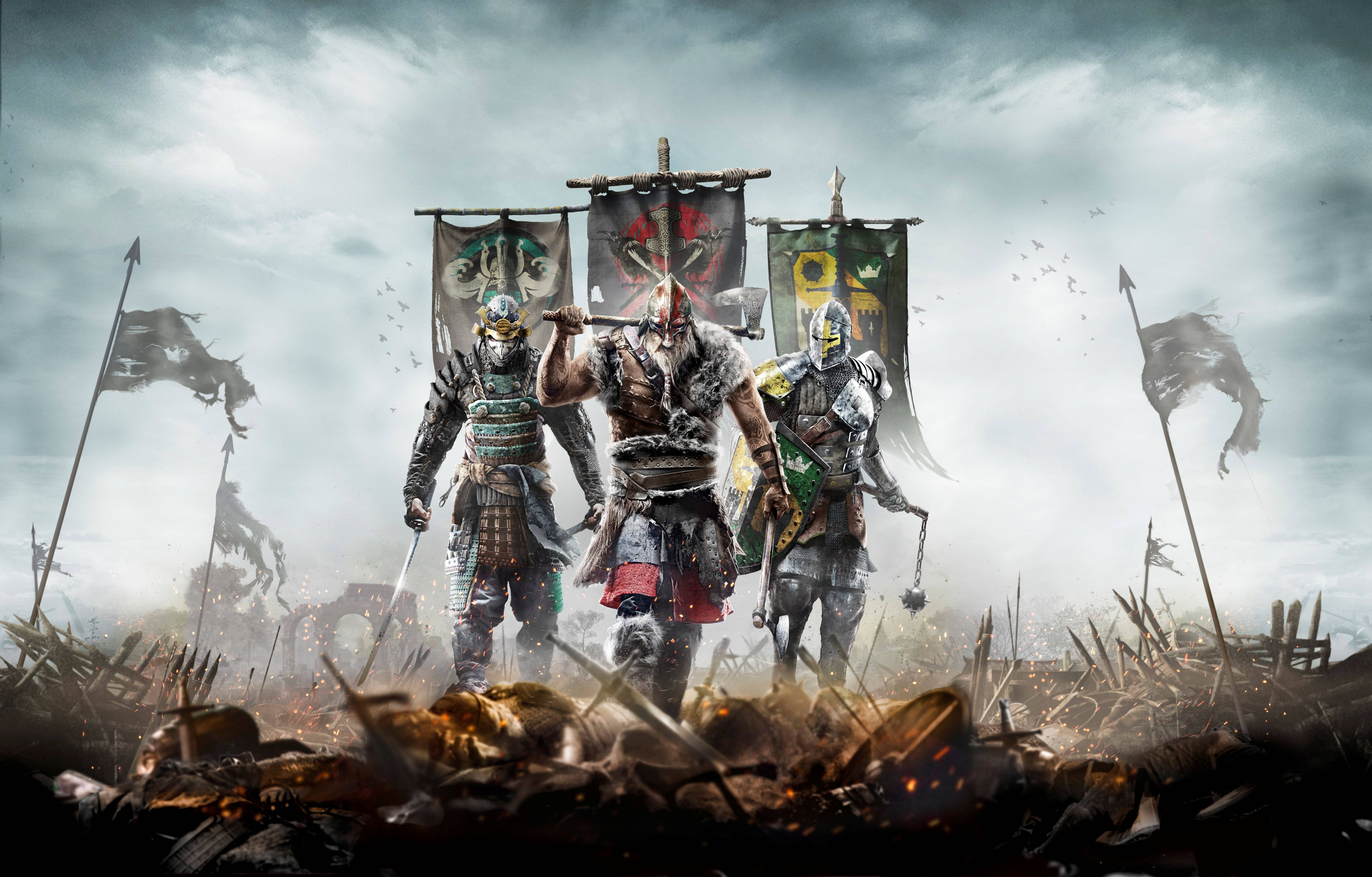 4K-pelaaminen For Honor Taustakuvat