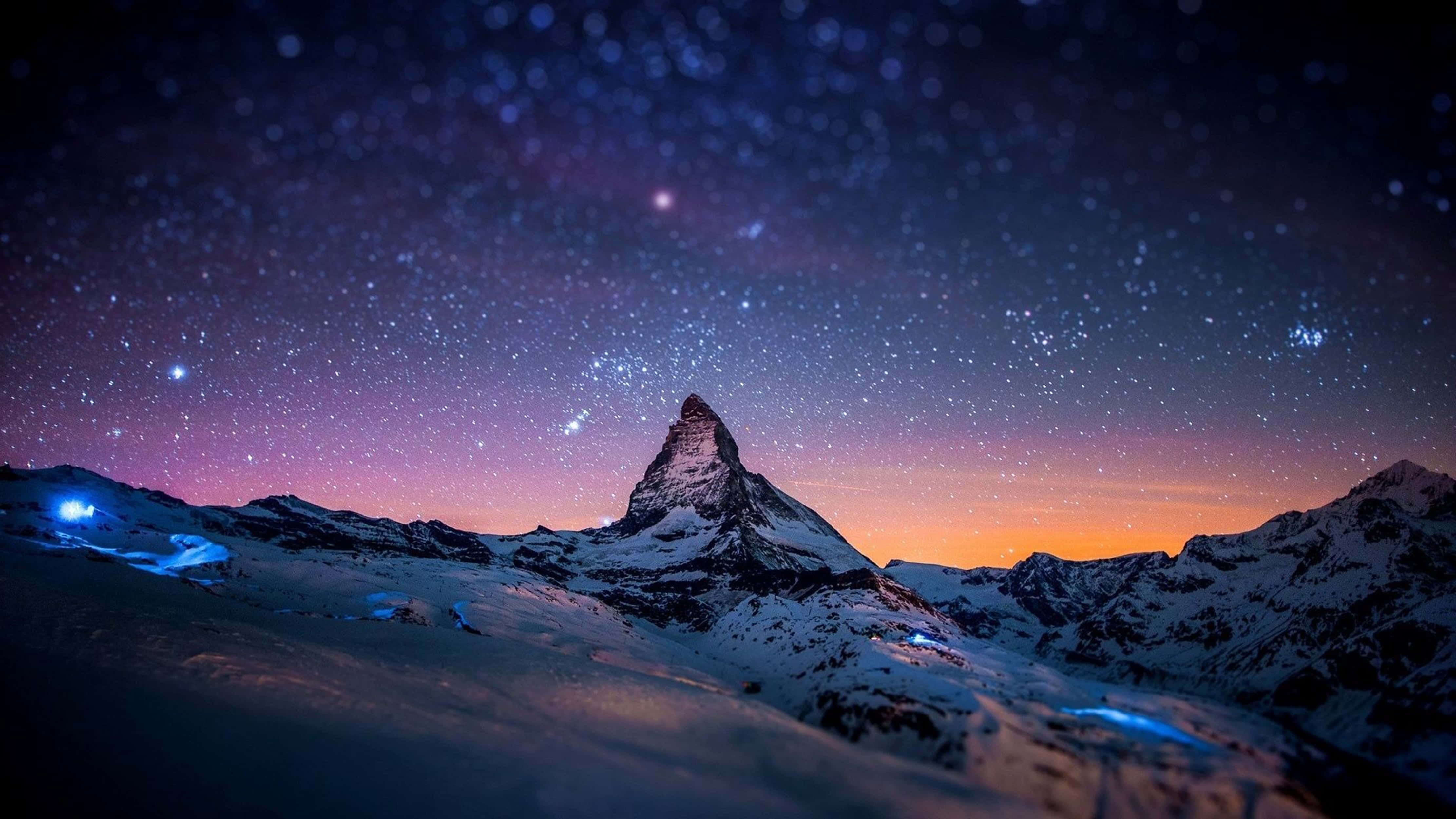 4K Universumi Matterhorn yöllä Taustakuvat