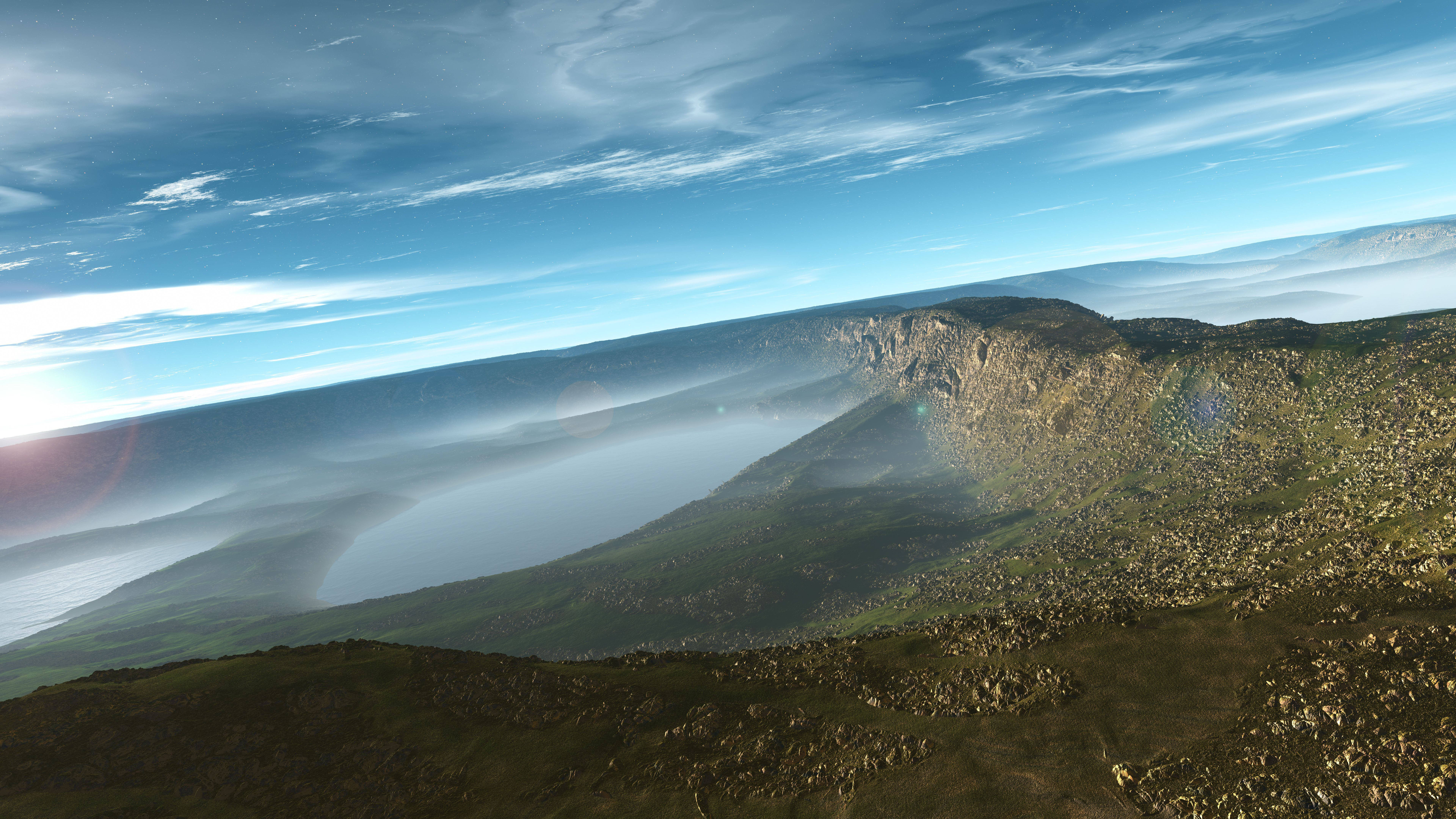 8K 7680x4320 Ultra HD -resoluution työpöytätaivas Taustakuvat
