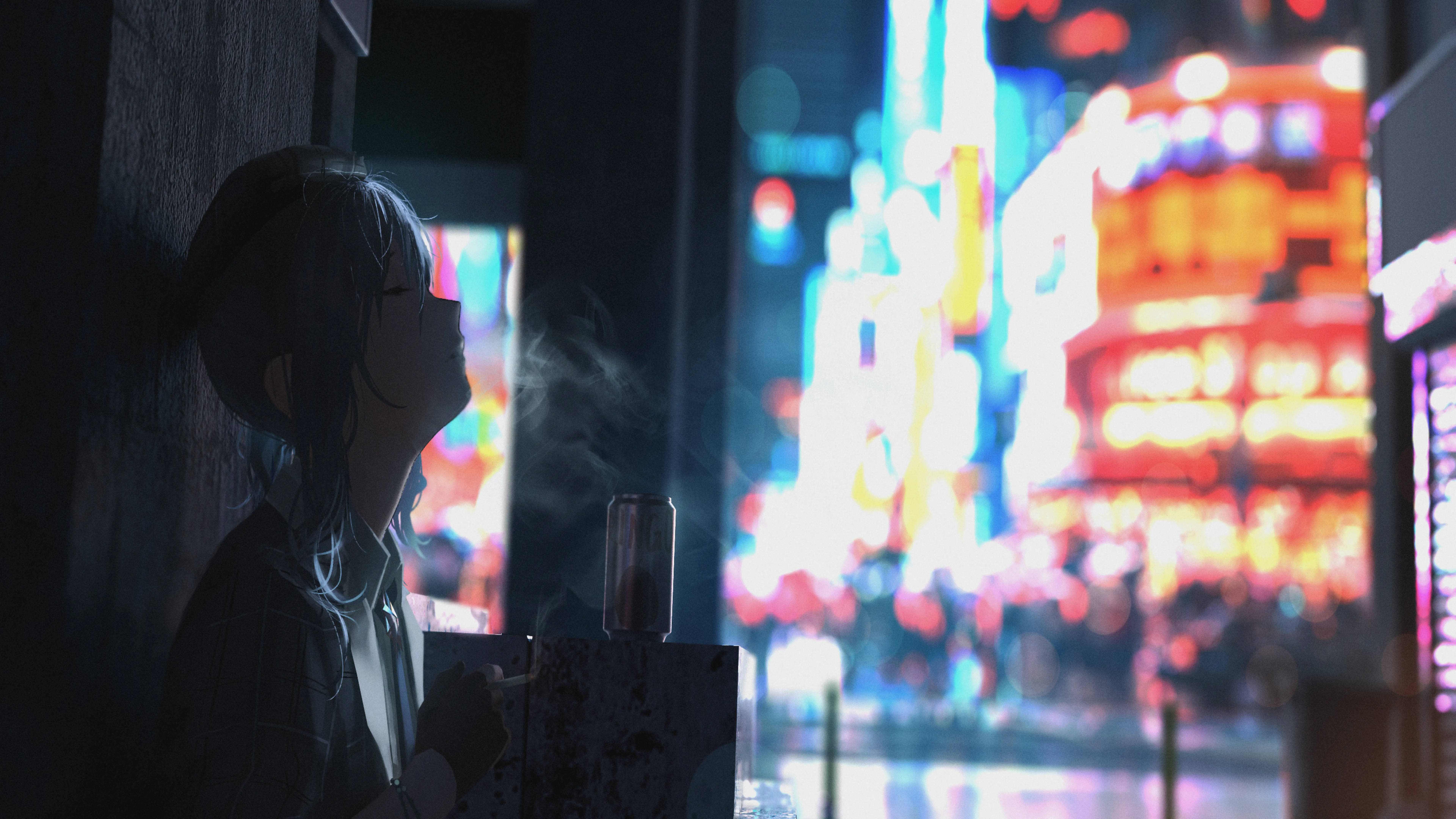 8K Anime Suisei Tupakoimassa Taustakuvat