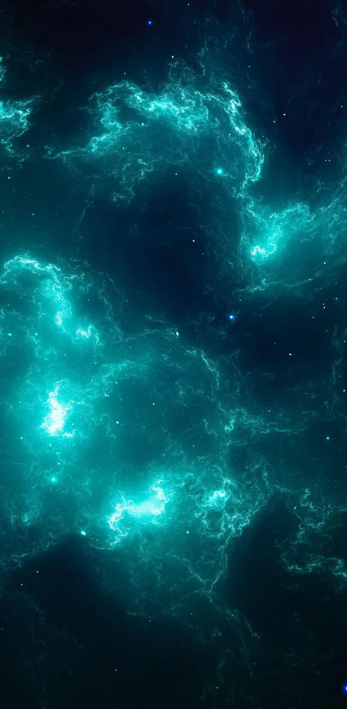 8K iPhone Nebula Sininen Taustakuvat