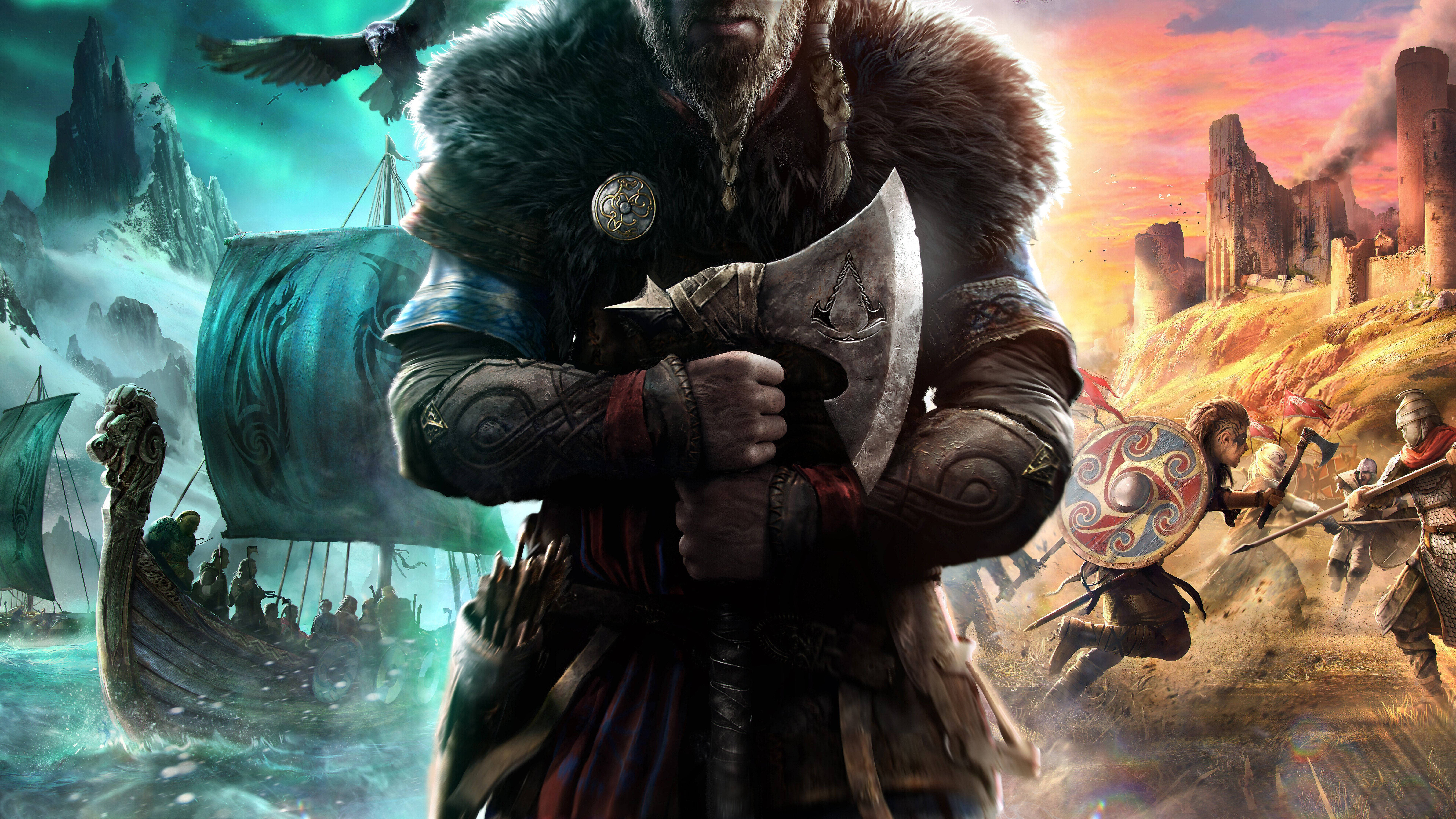 8K-pelitausta Assassin’s Creed: Valhalla Taustakuvat