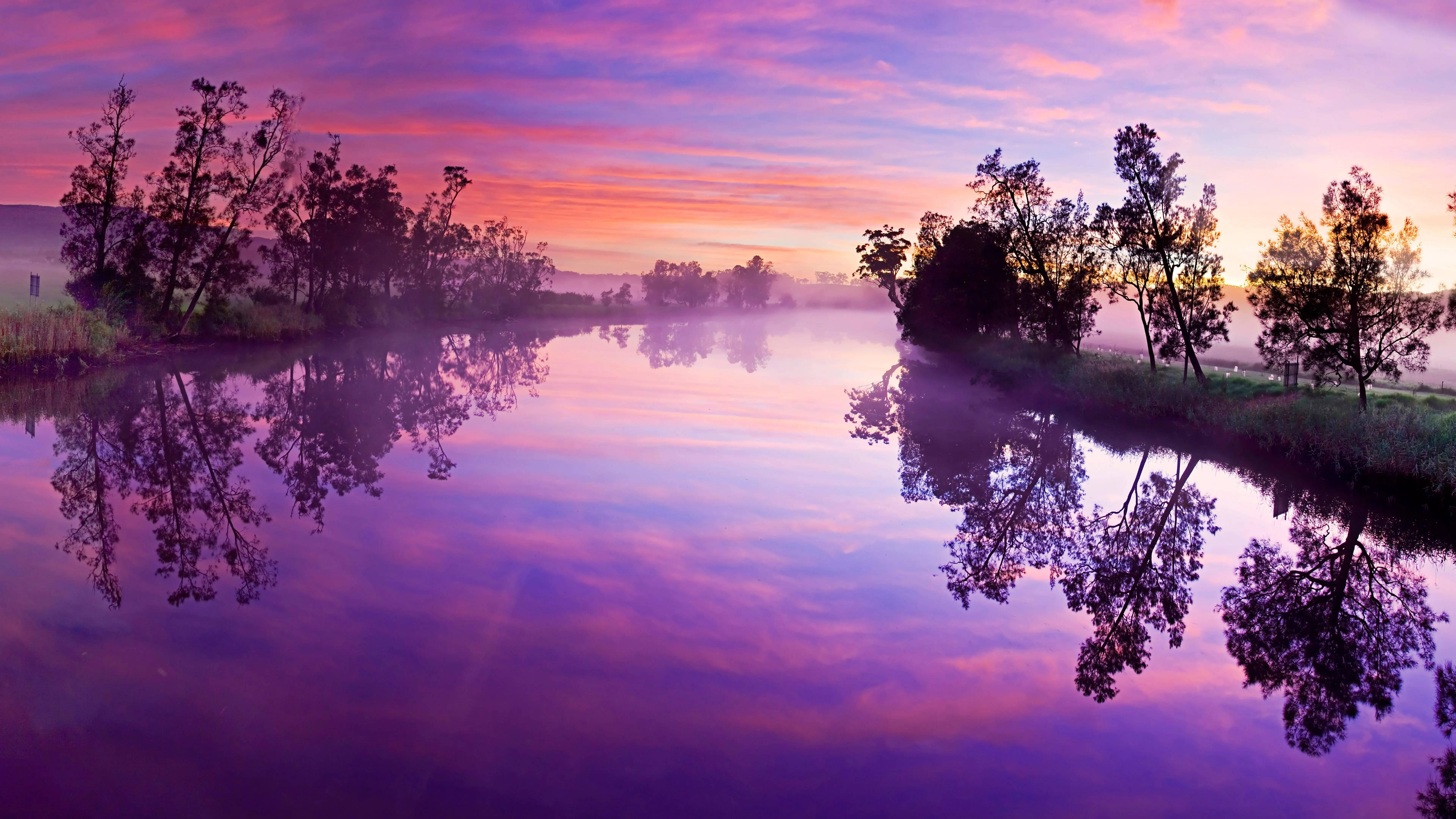 8K Ultra HD Luonto Purppurakanava Taustakuvat