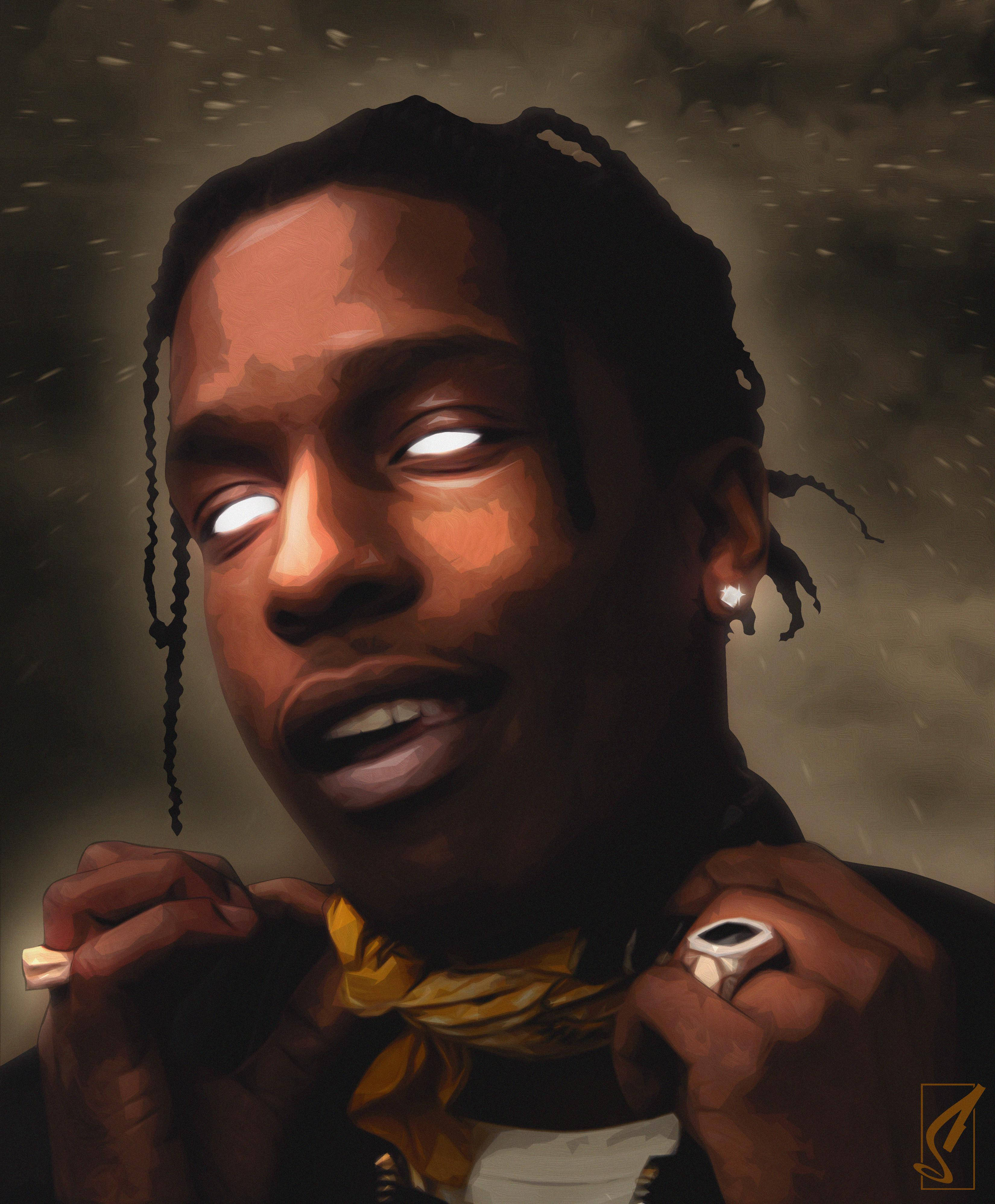 Aavemainen Asap Rocky -taide Taustakuvat