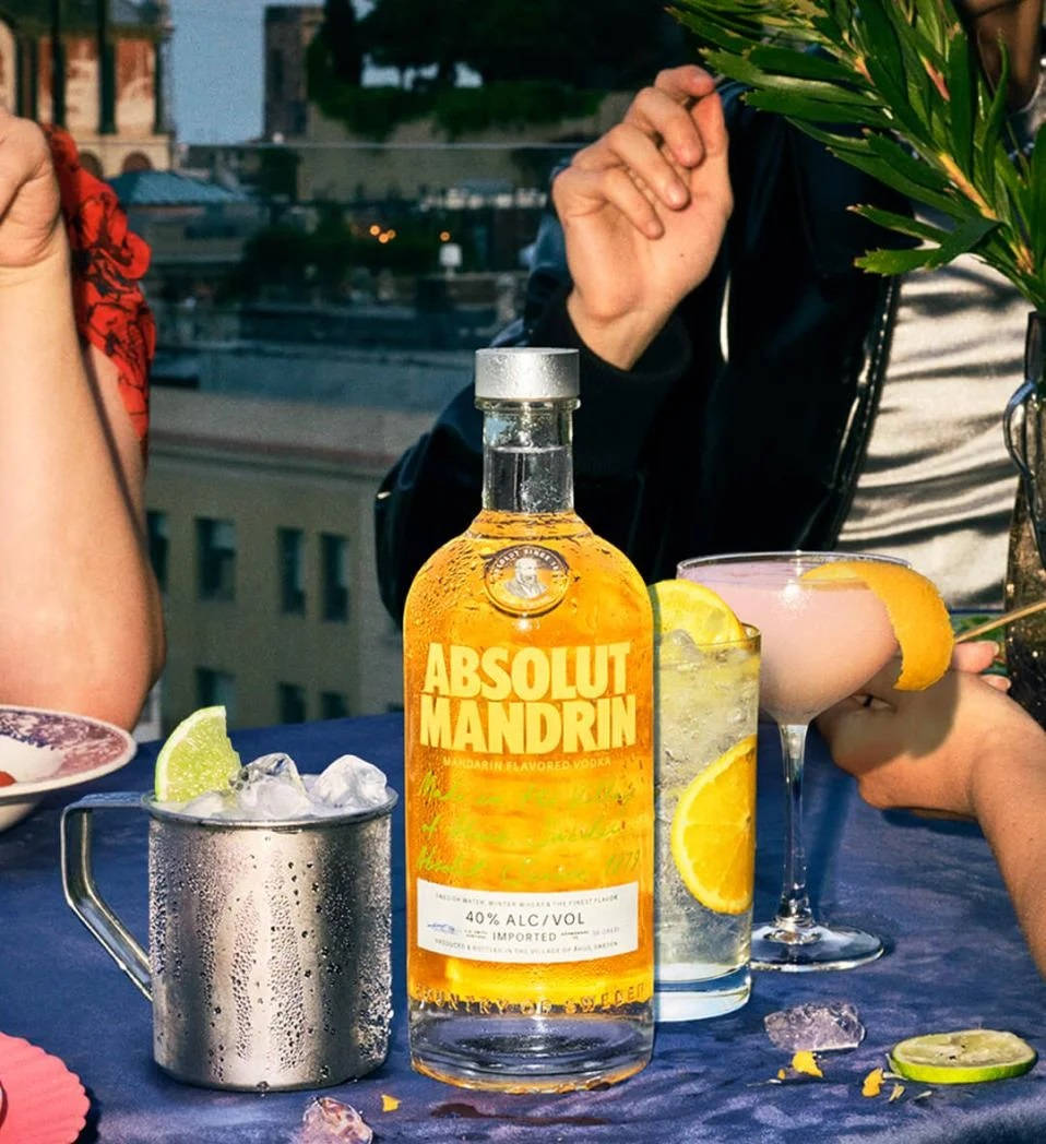 Absolut Mandarin Vodka -sitruunacocktail Taustakuvat