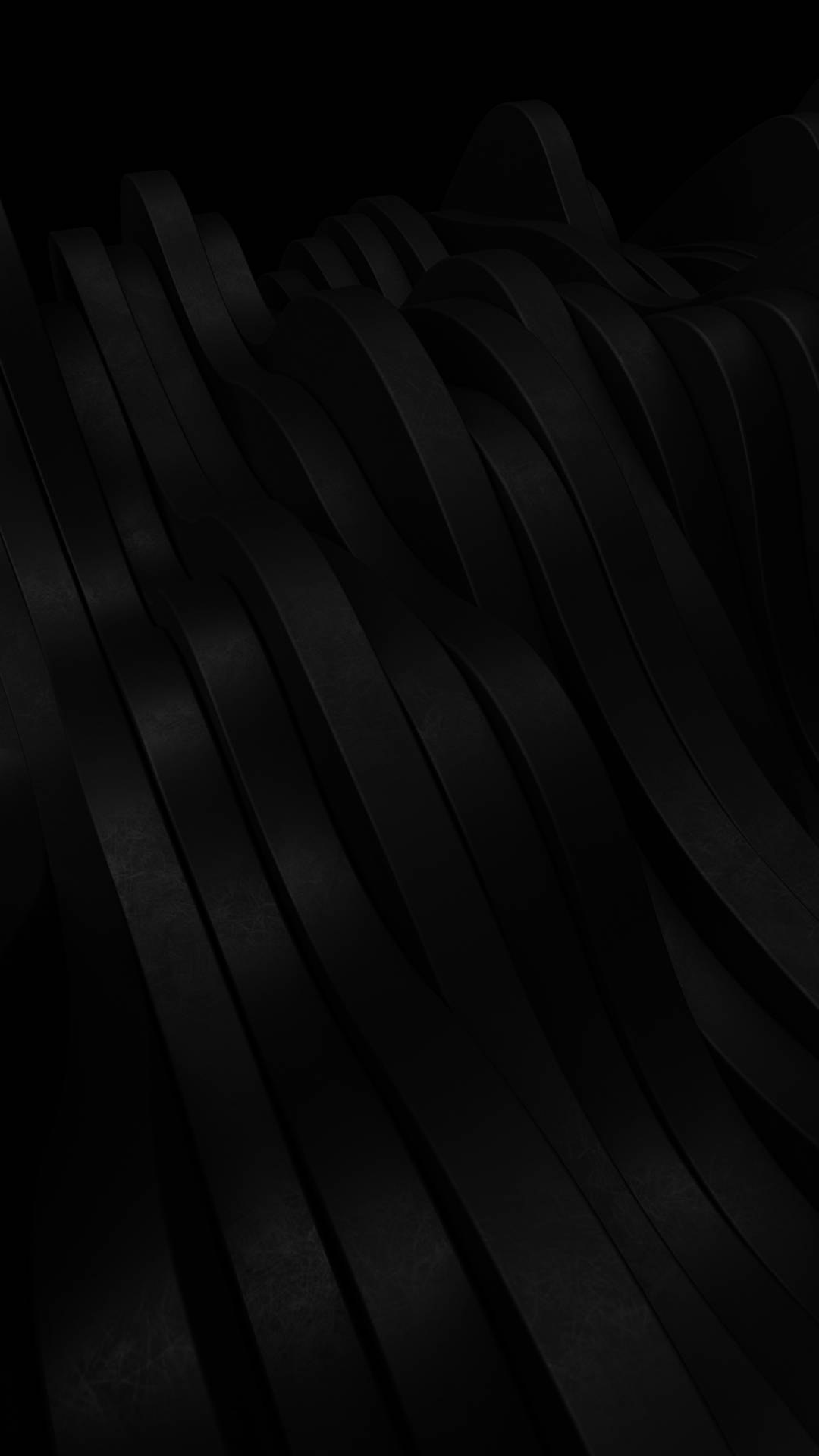 Abstrakti 3D-minimalistinen musta puhelin