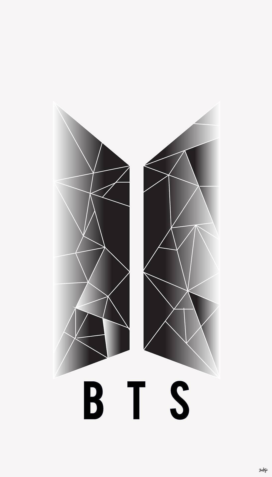 Abstrakti BTS-logo-taustakuva