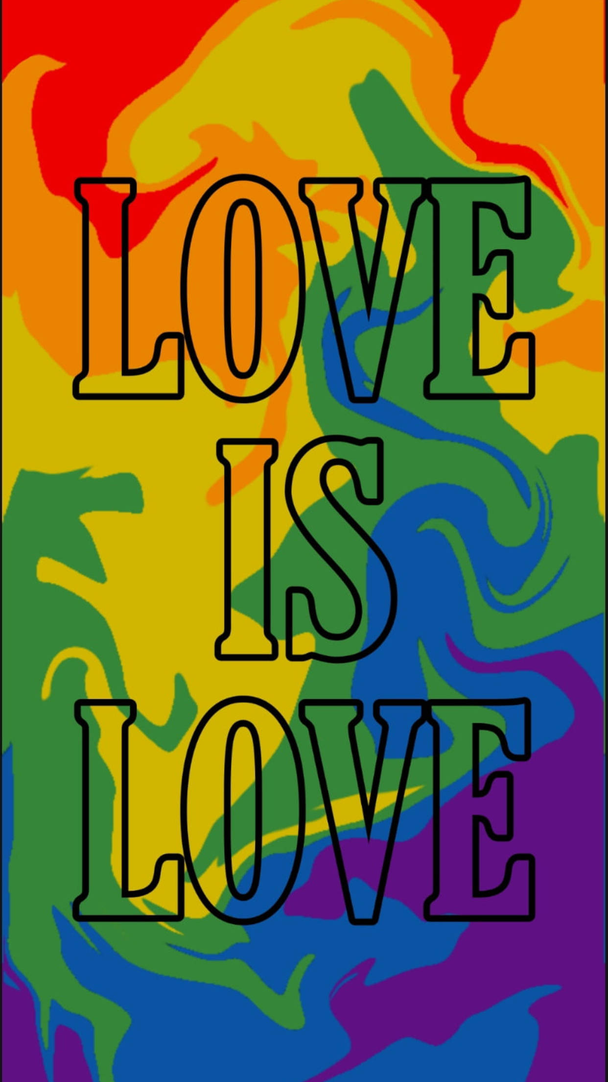 Abstrakti Rakkaus on Rakkaus LGBT Puhelin Taustakuvat