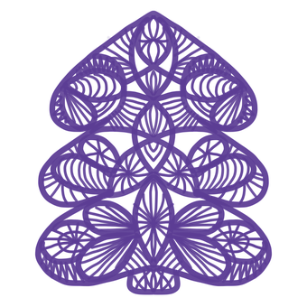 Abstrakti violetti joulukuusi paperitaide Taustakuvat