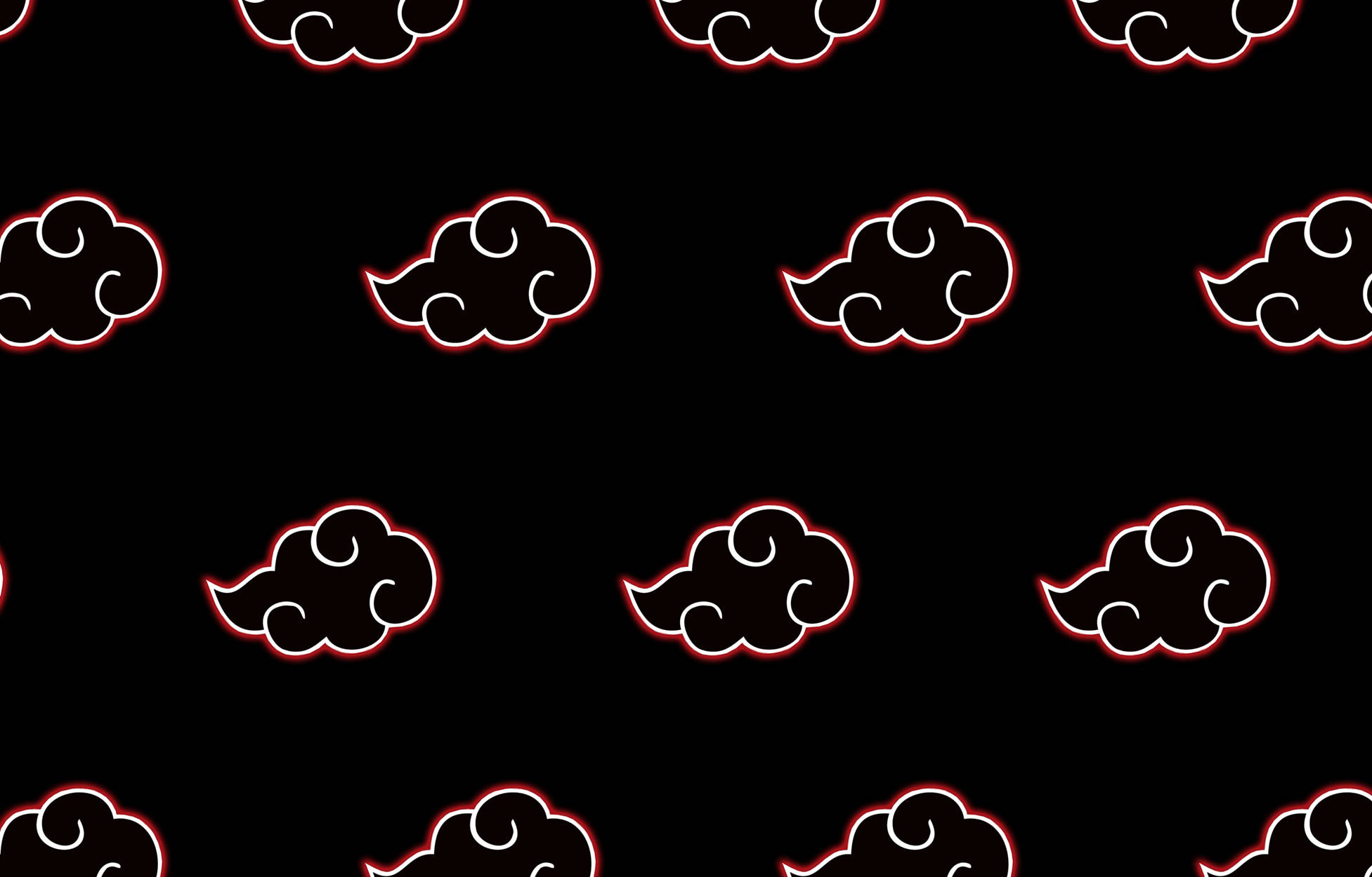 Akatsuki-logo mustat Shinobi-pilvet Taustakuvat