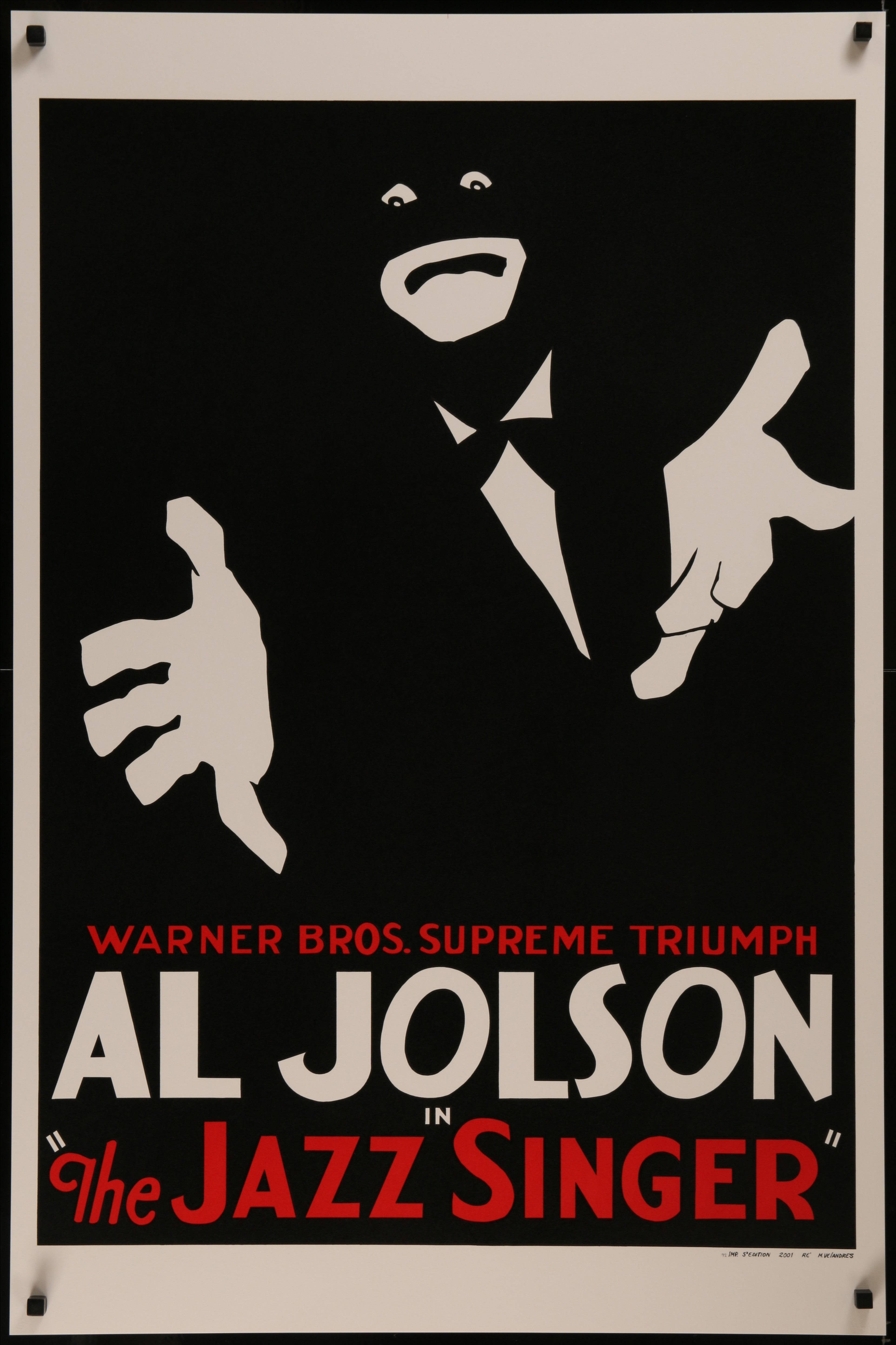 Al Jolson The Jazzy Singer -karmiva kansi Taustakuvat